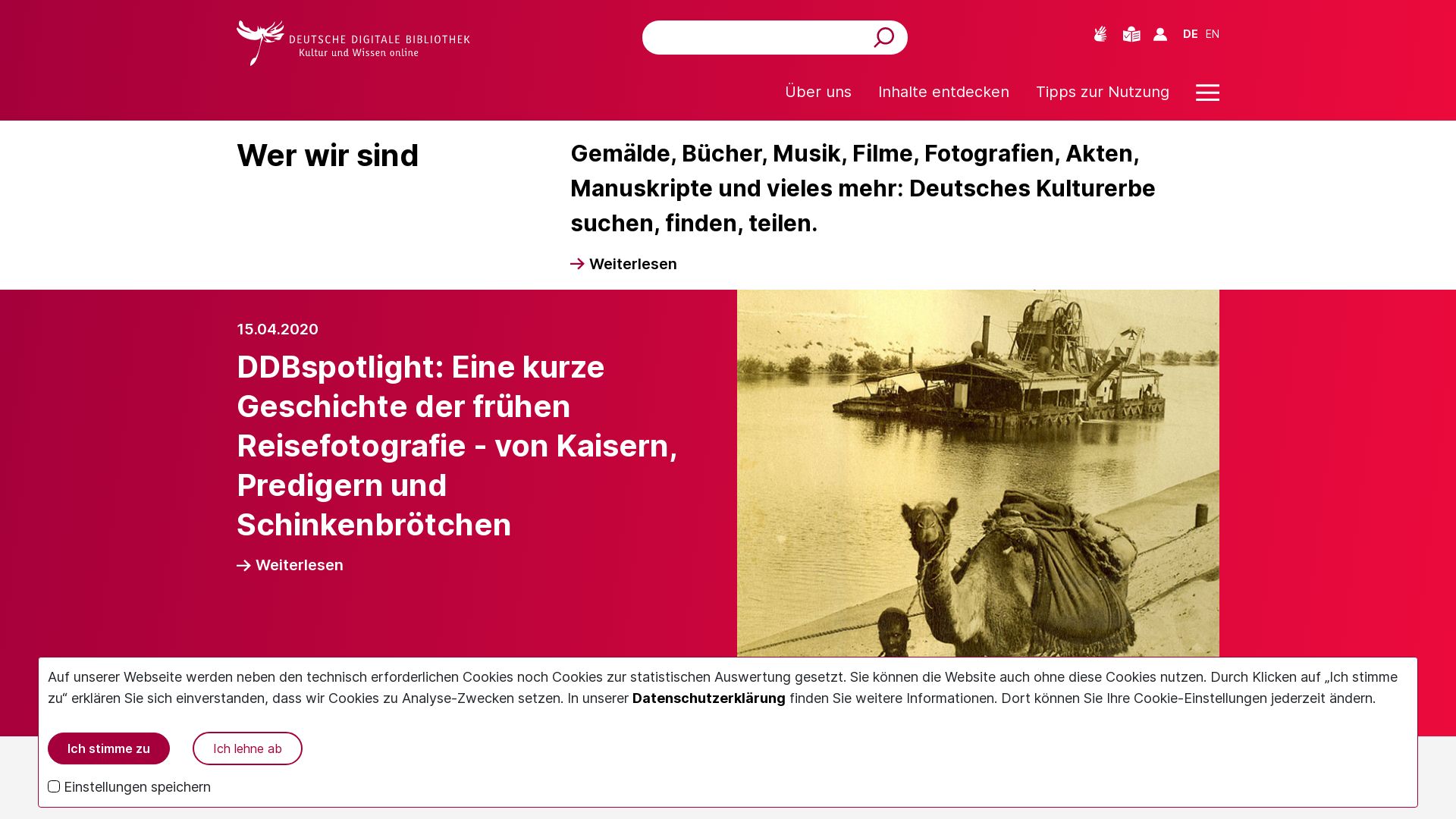 Website status deutsche-digitale-bibliothek.de is   ONLINE
