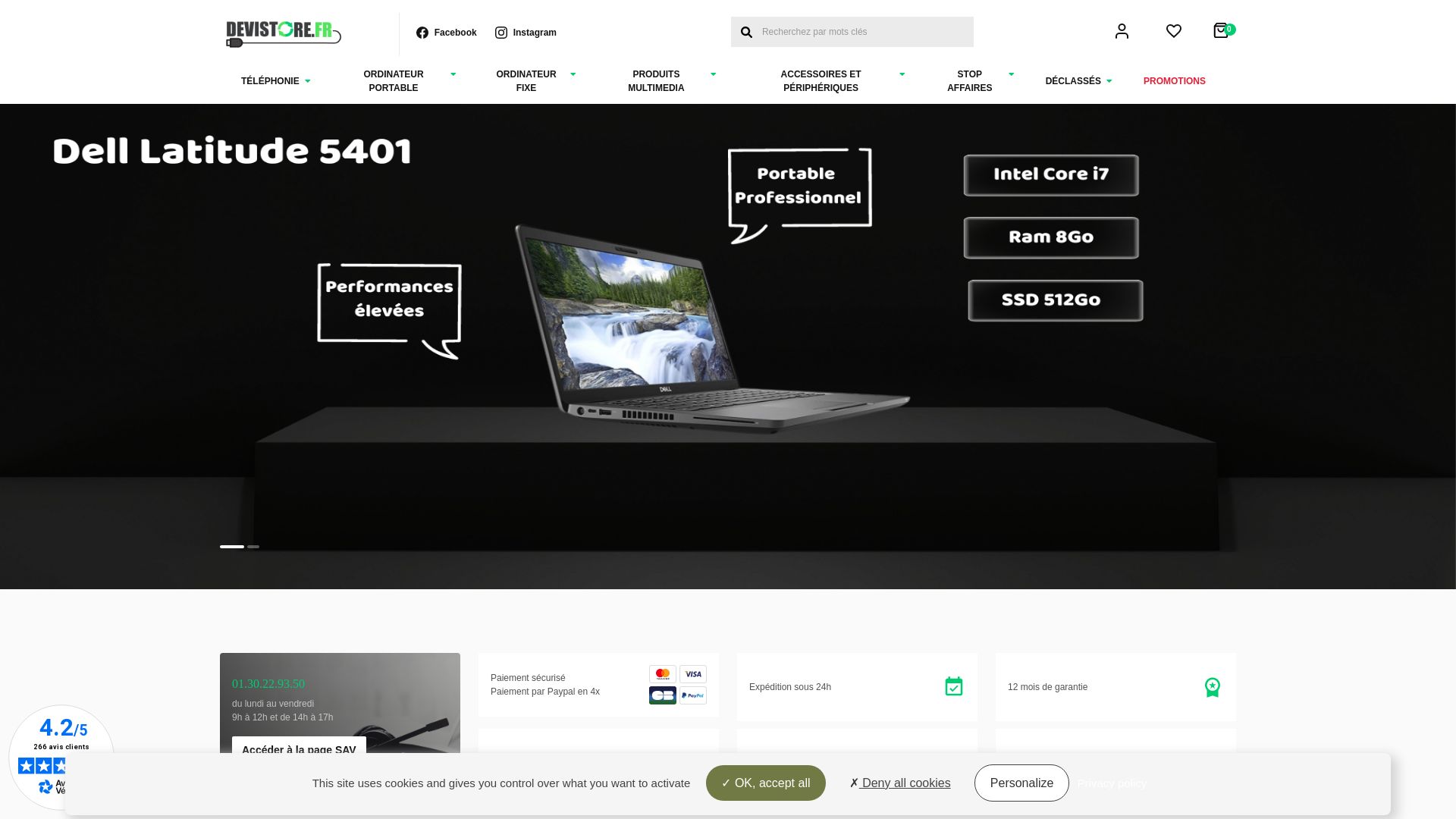 Website status devistore.fr is   ONLINE
