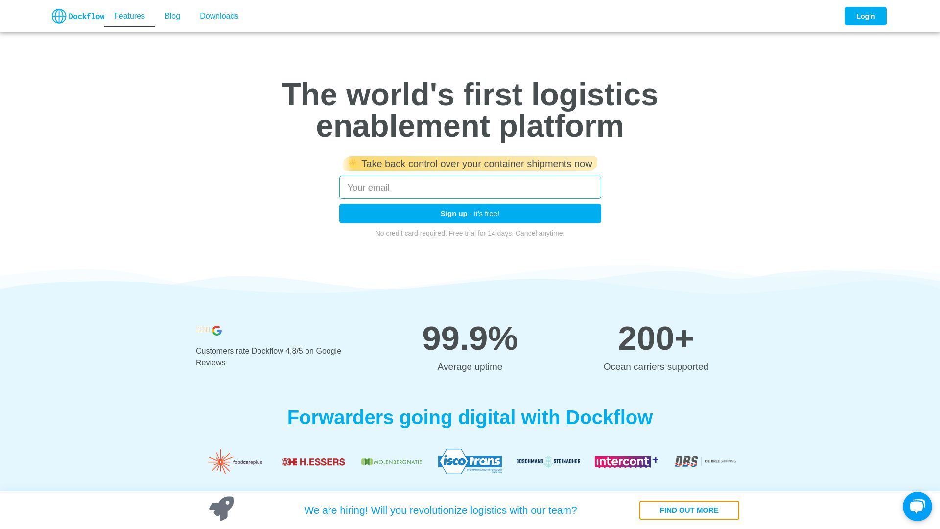 Website status dockflow.com is   ONLINE