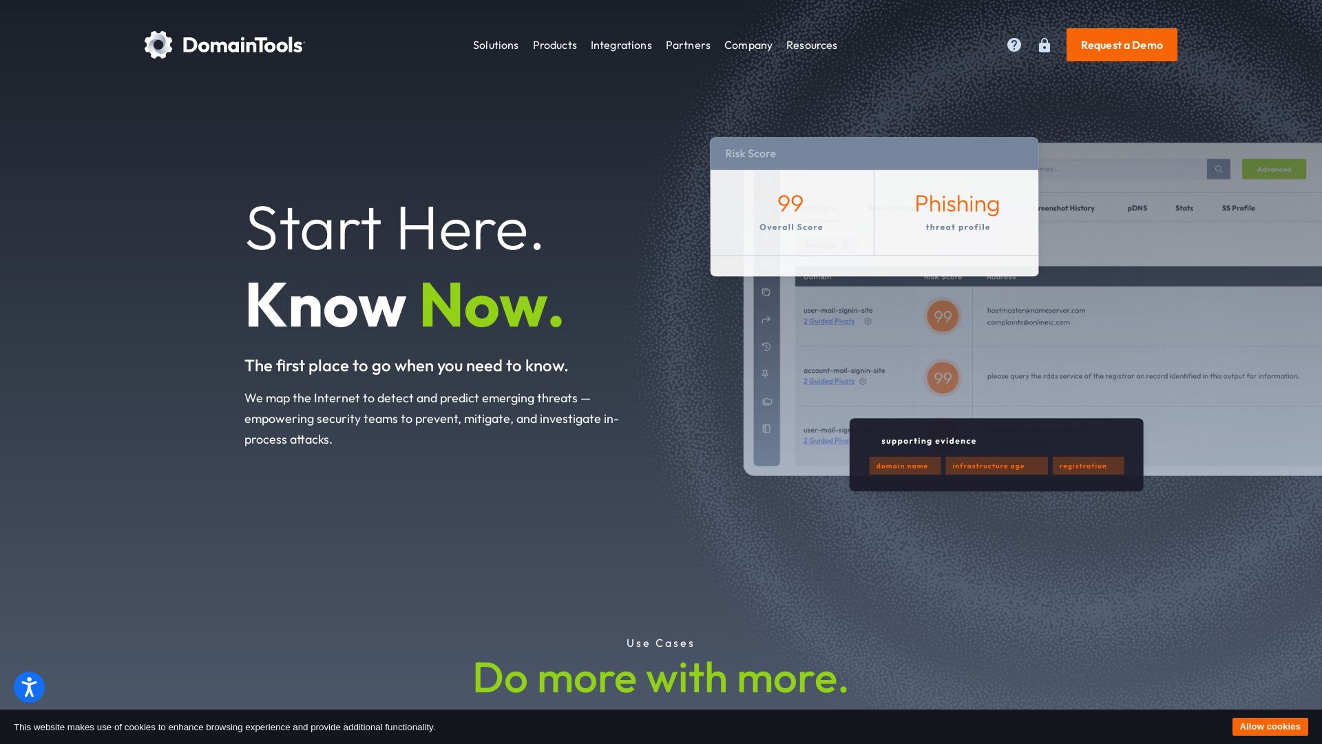 Website status domaintools.com is   ONLINE
