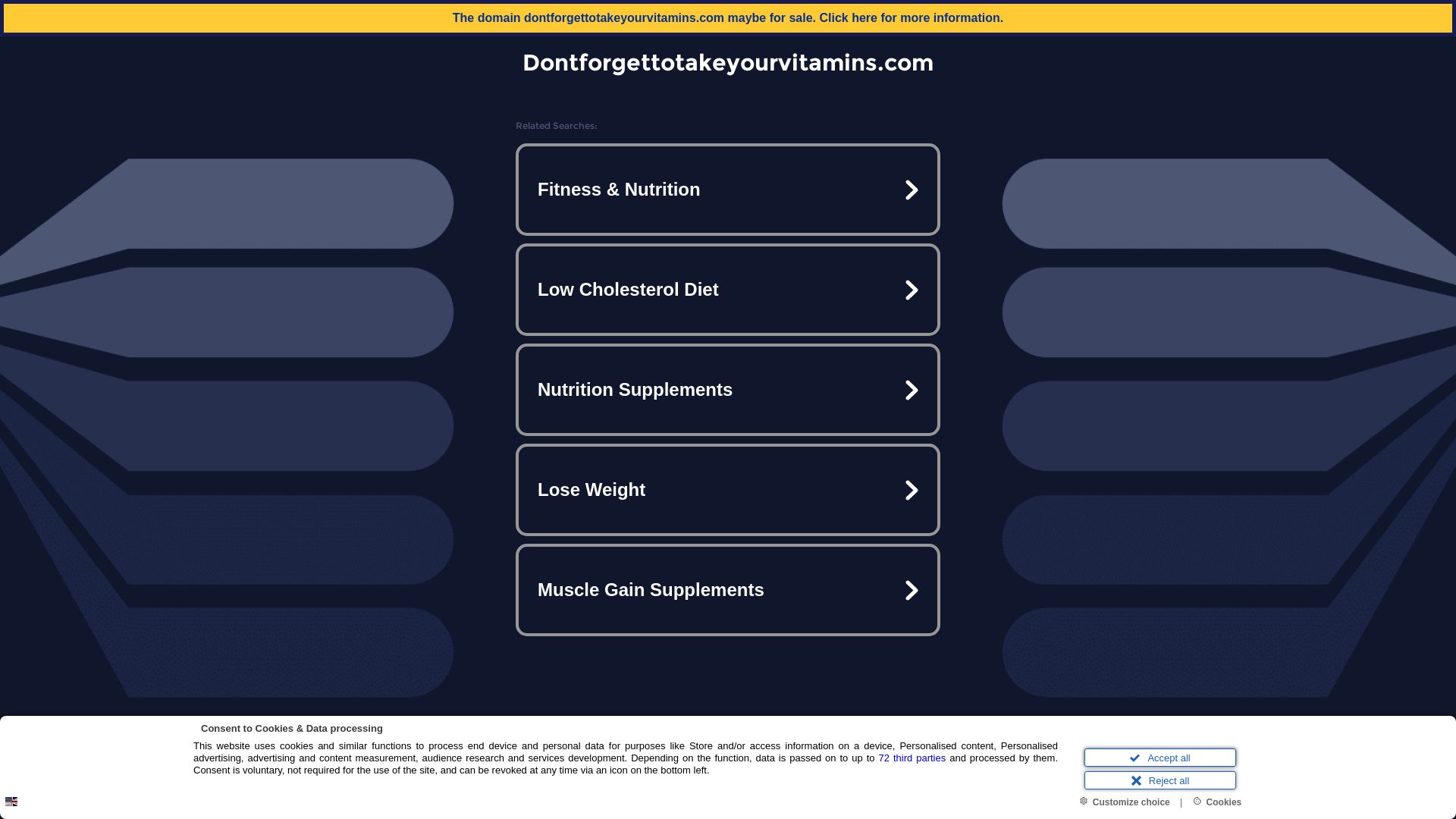 Website status dontforgettotakeyourvitamins.com is   ONLINE
