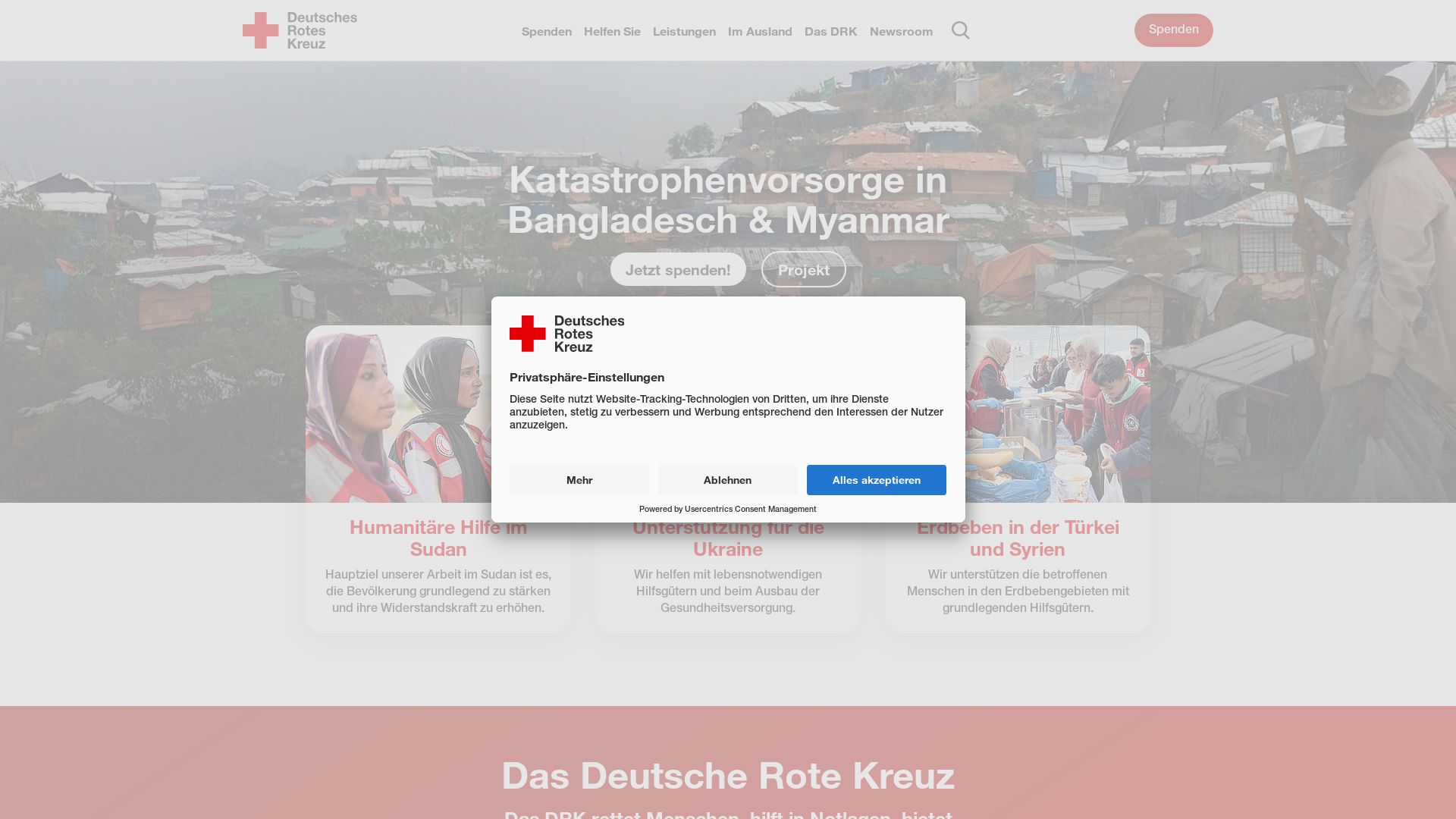 Website status drk.de is   ONLINE