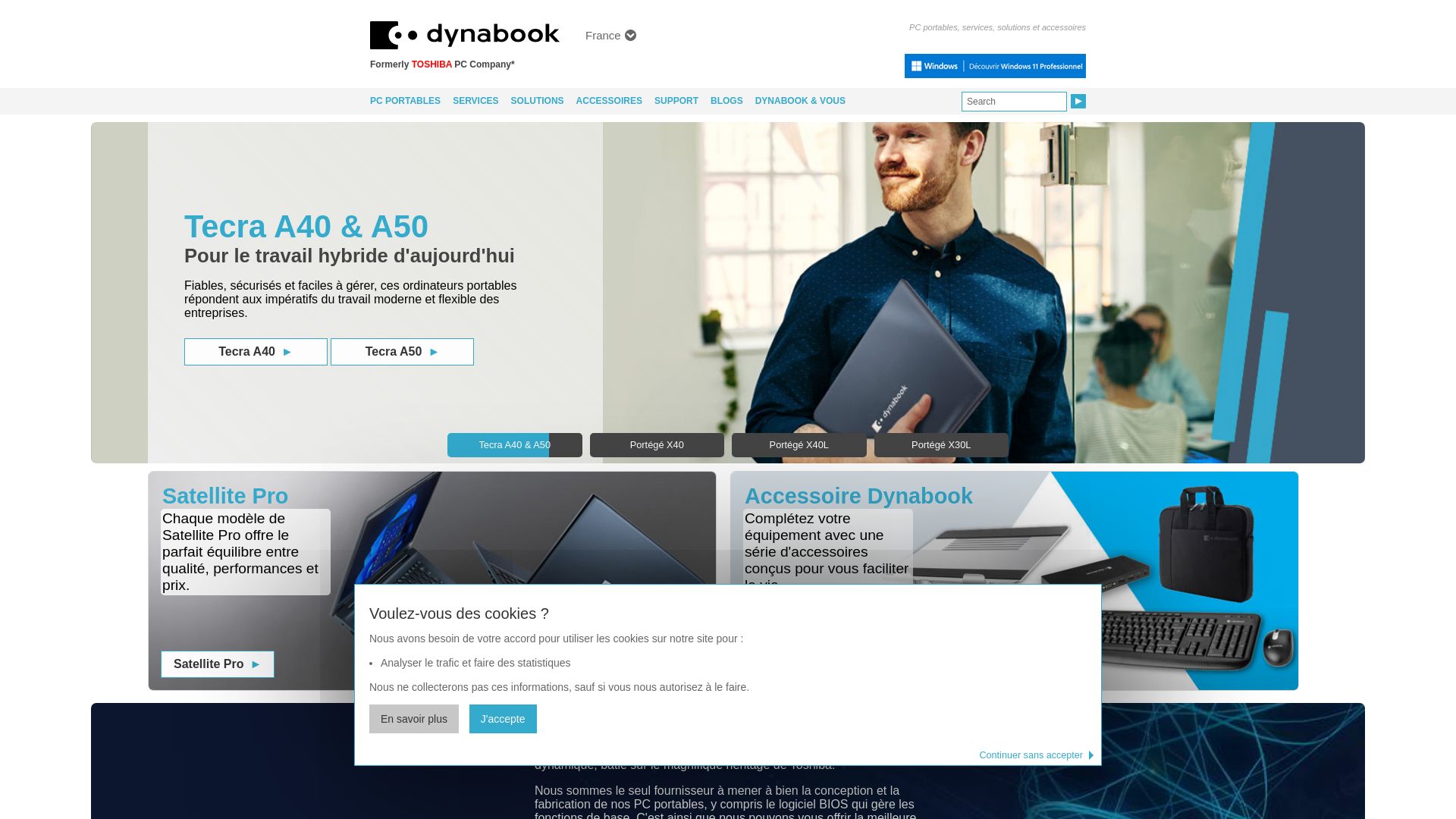 Website status dynabook.com is   ONLINE