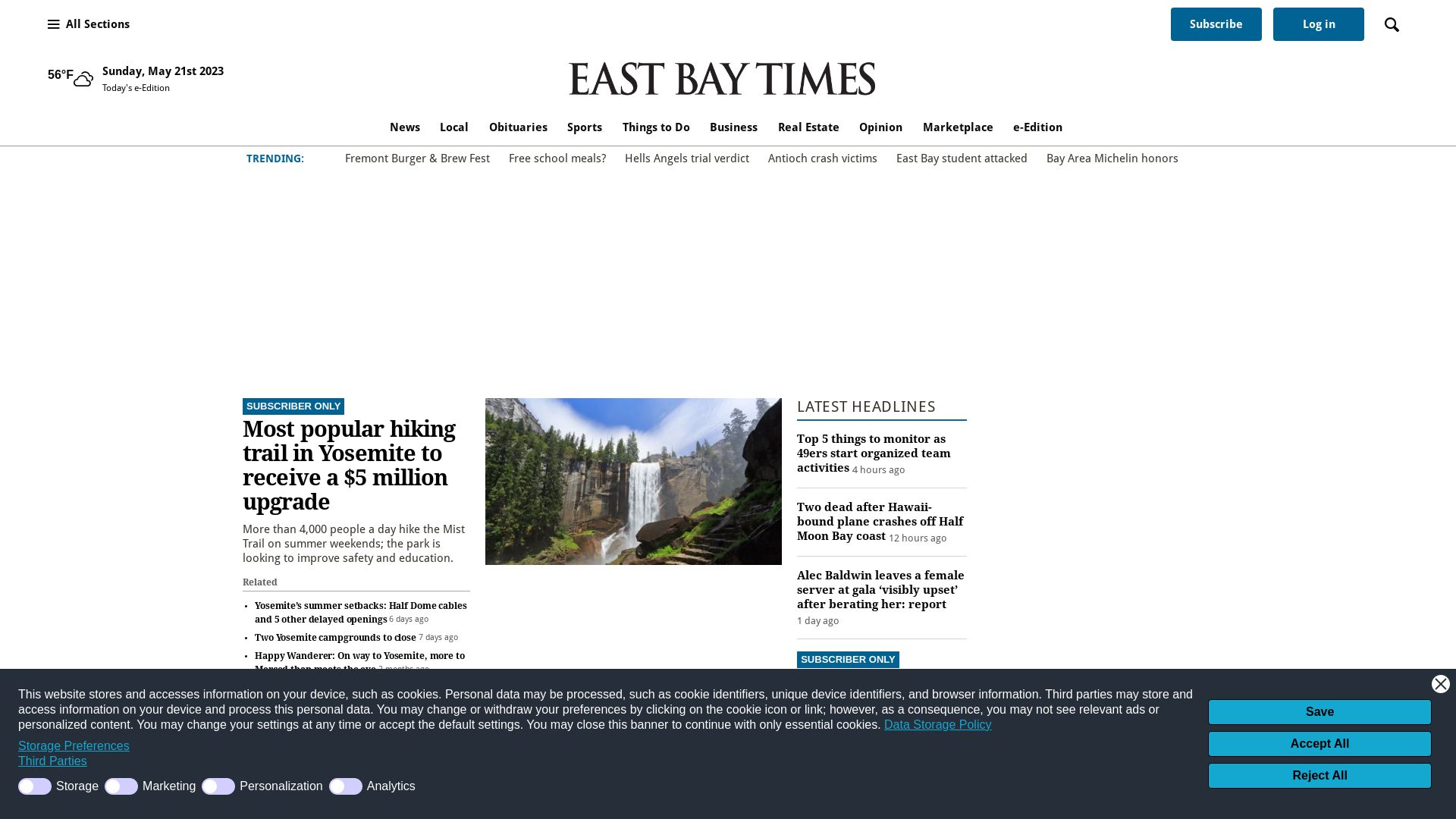Website status eastbaytimes.com is   ONLINE