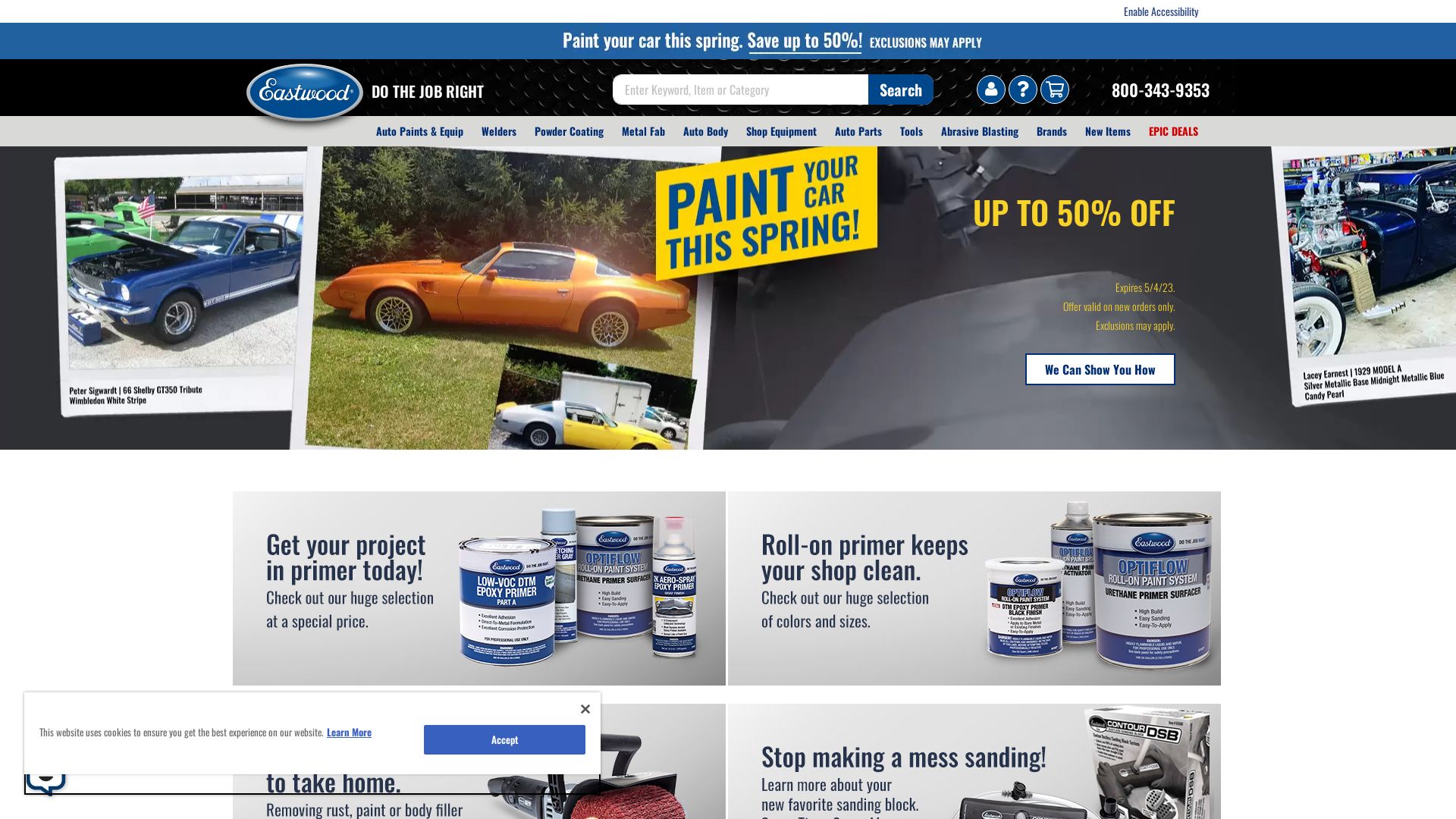 Website status eastwood.com is   ONLINE