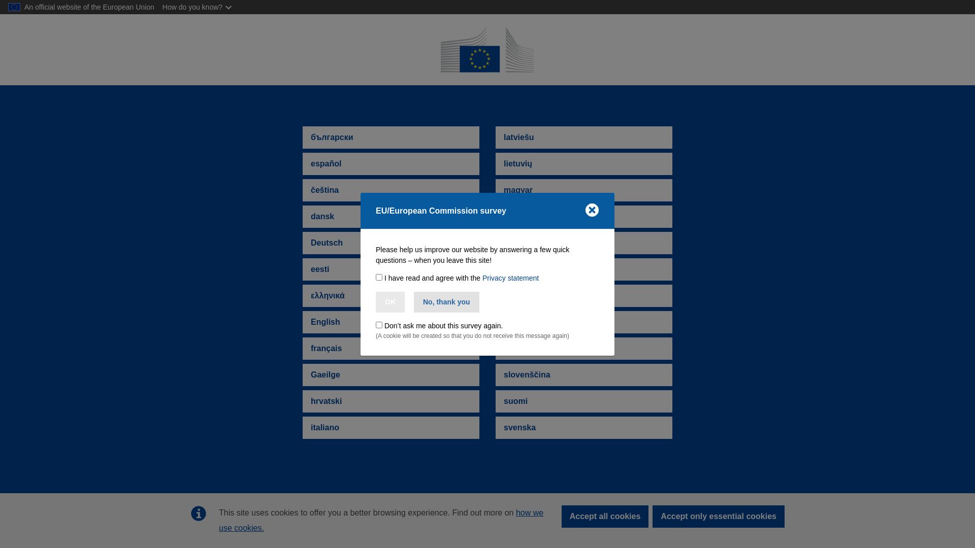 Website status ec.europa.eu is   ONLINE