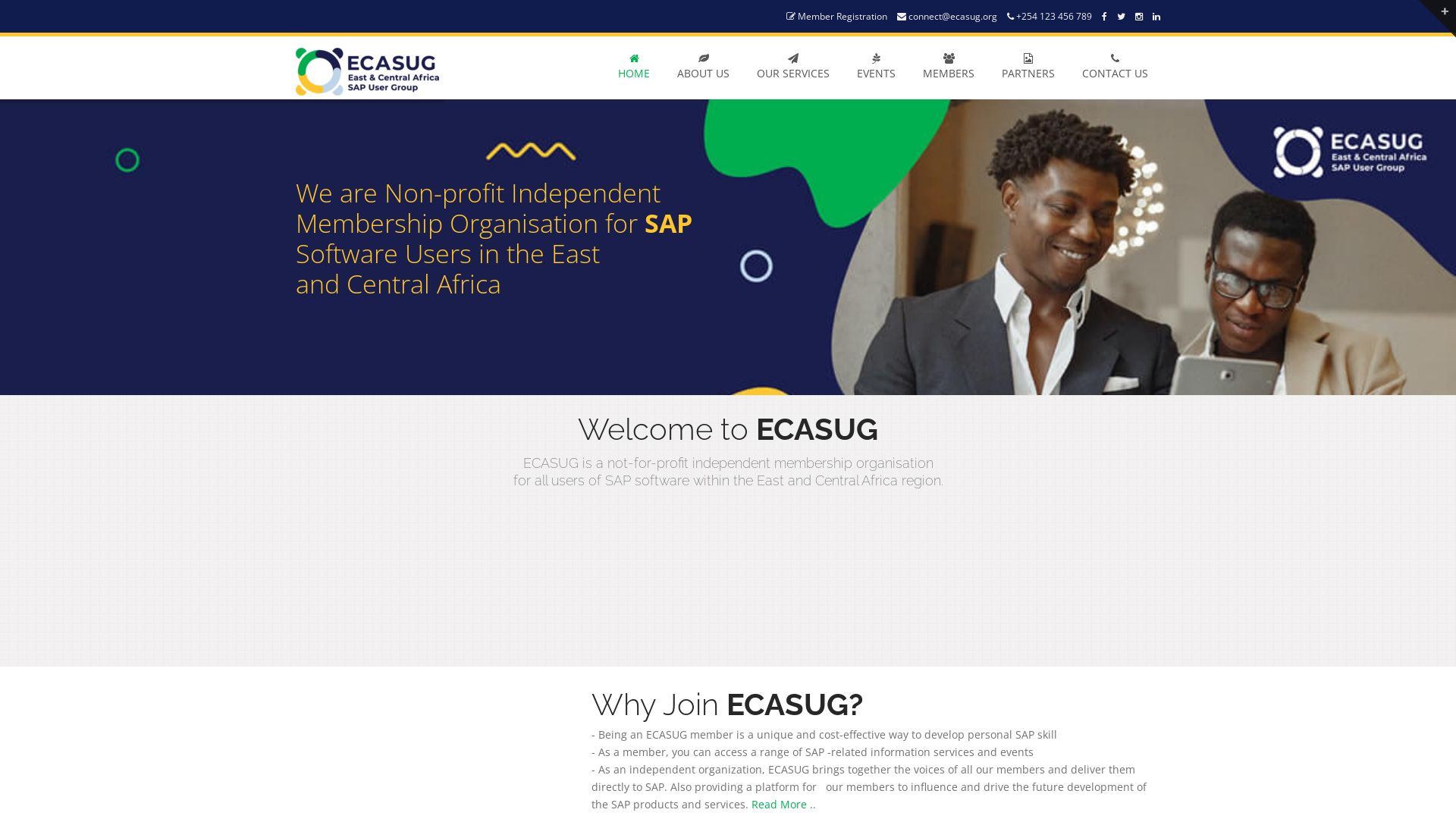 Website status ecasug.org is   ONLINE