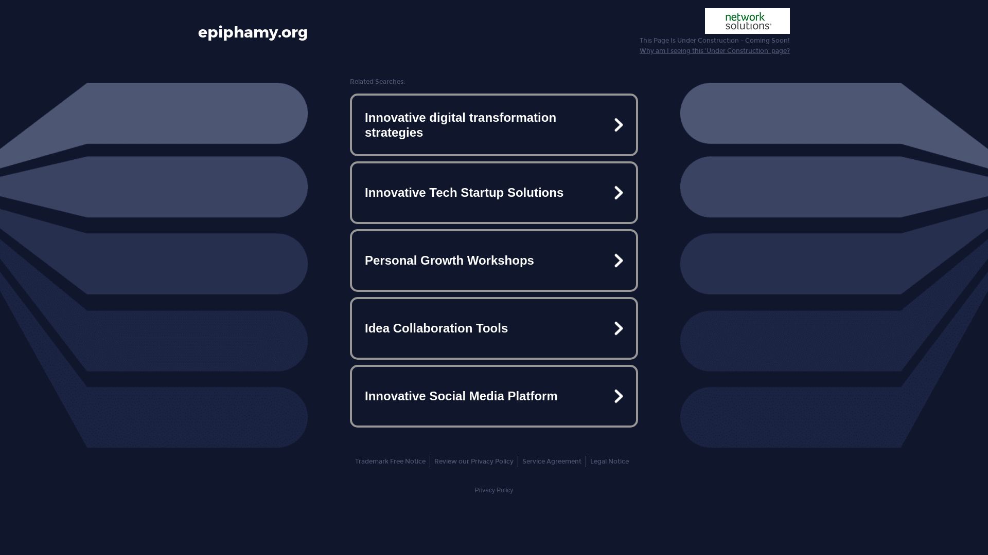 Website status epiphamy.org is   ONLINE