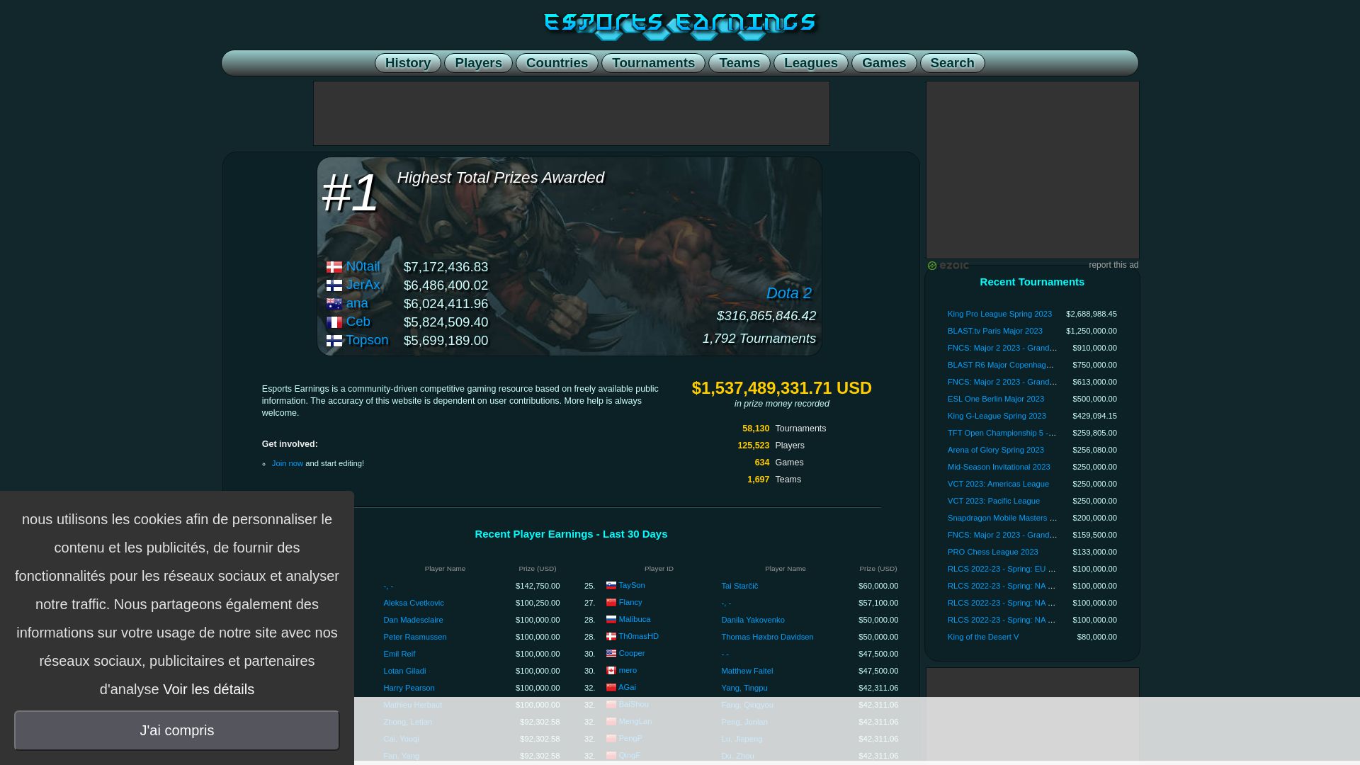 Website status esportsearnings.com is   ONLINE