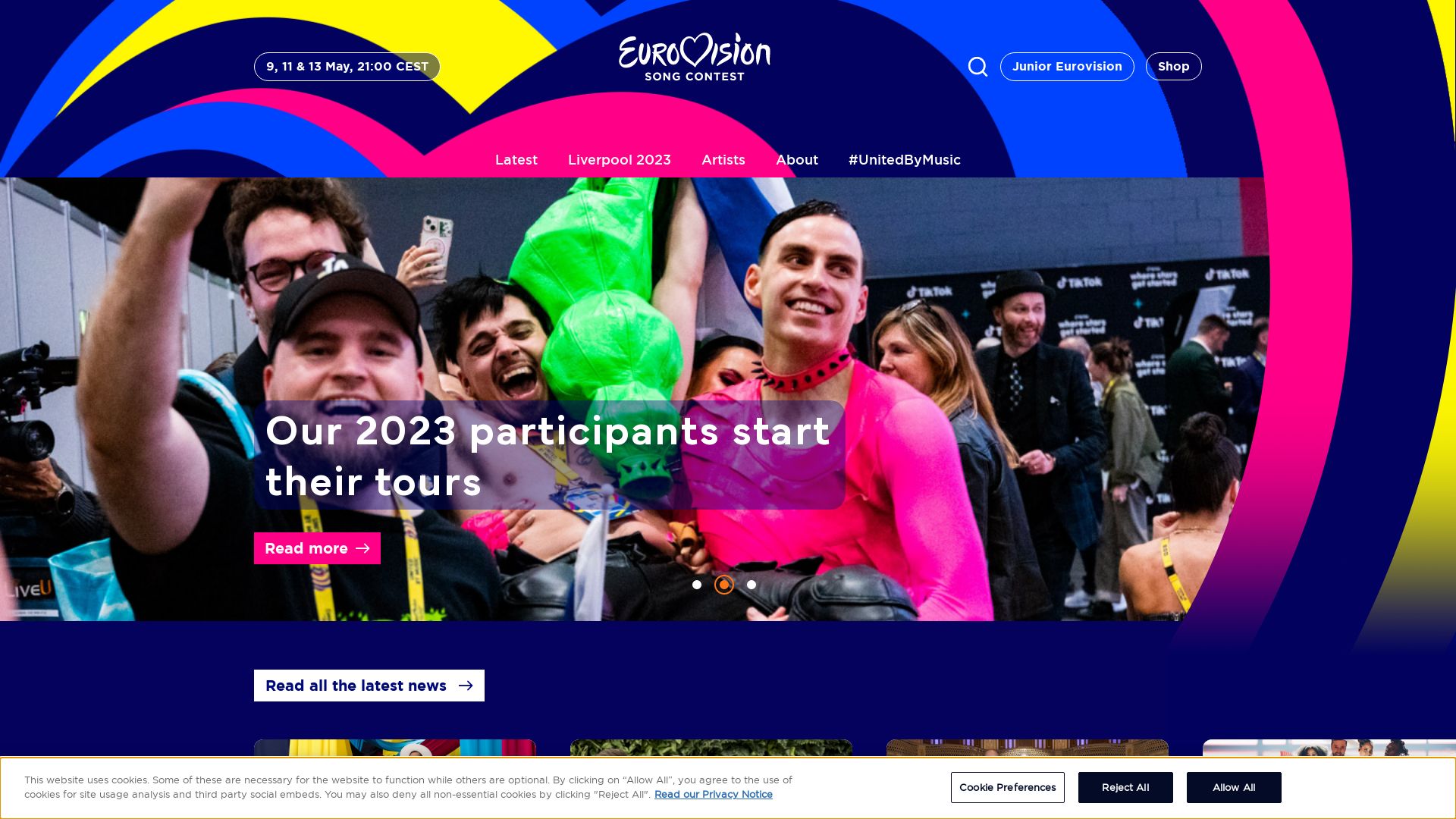 Website status eurovision.tv is   ONLINE