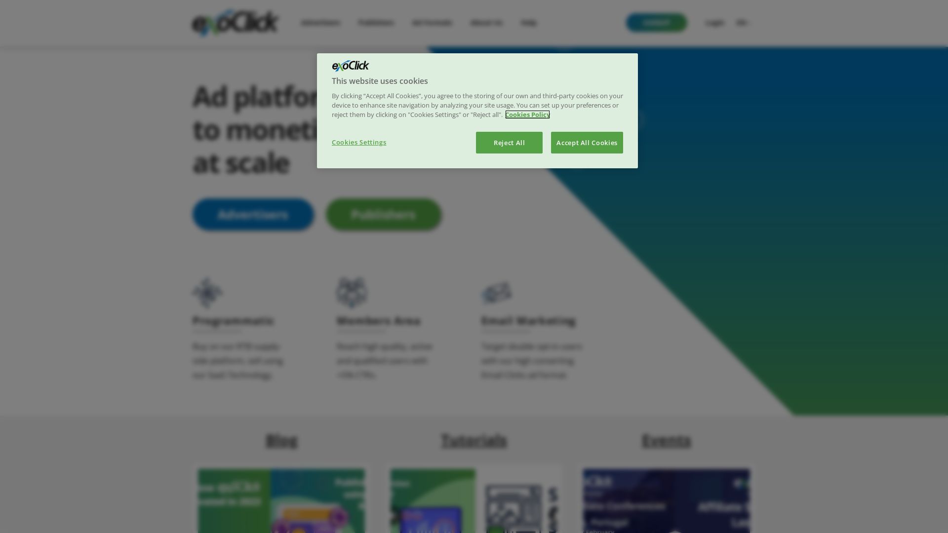 Website status exoclick.com is   ONLINE