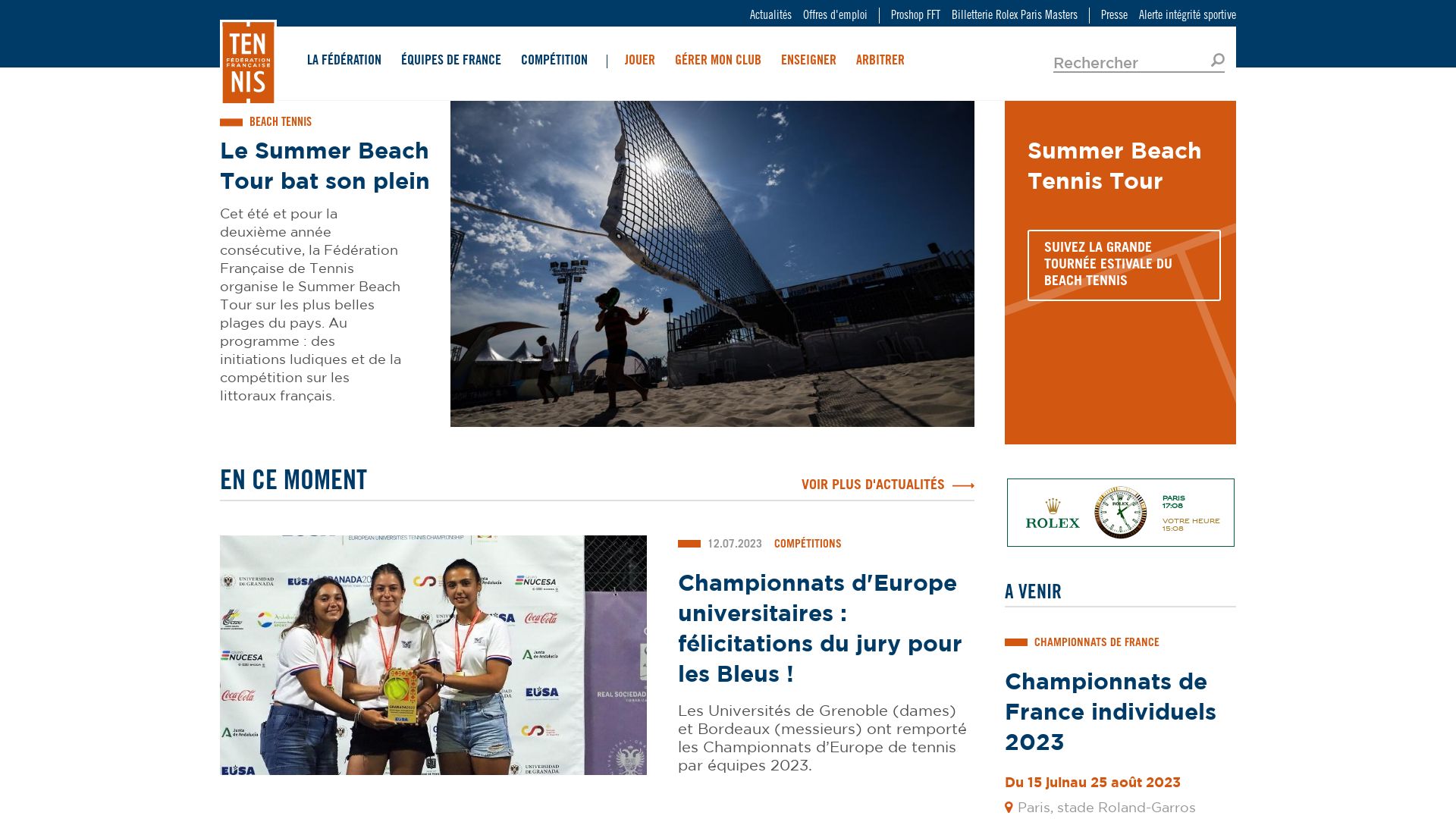 Website status fft.fr is   ONLINE