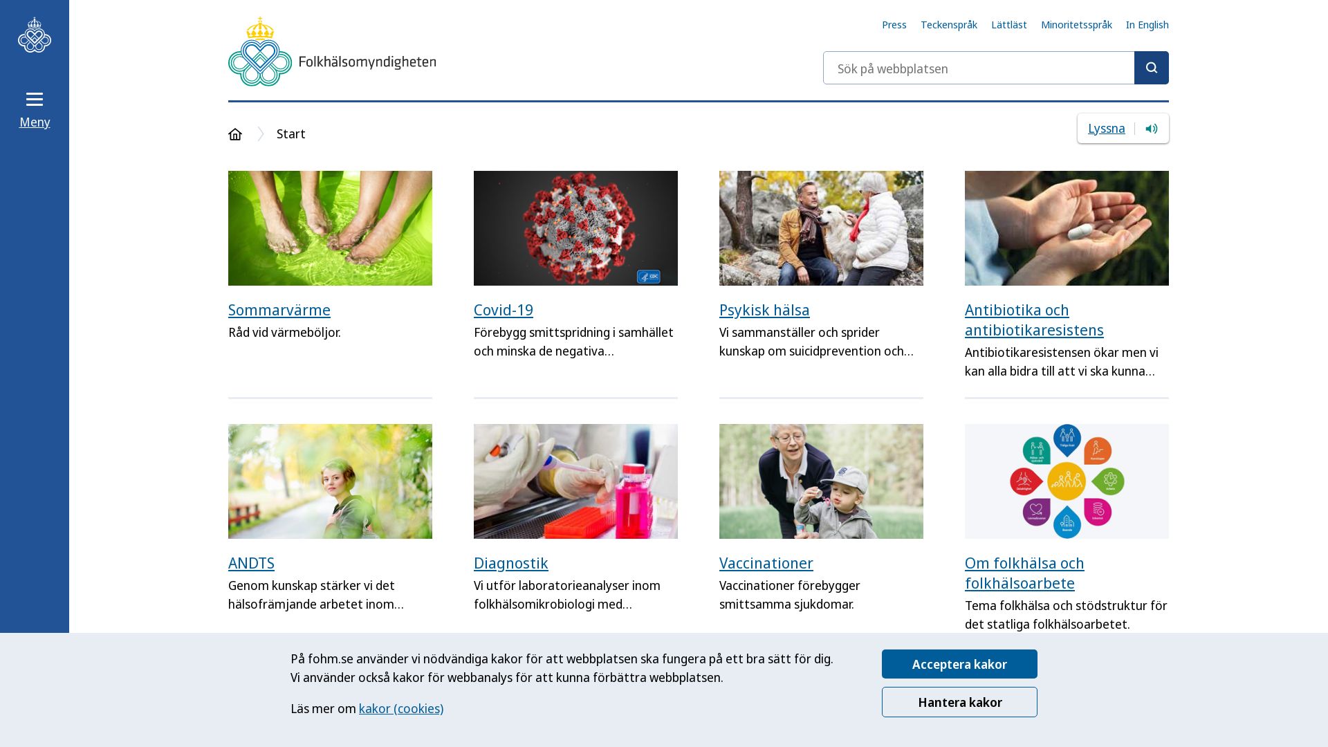 Website status folkhalsomyndigheten.se is   ONLINE