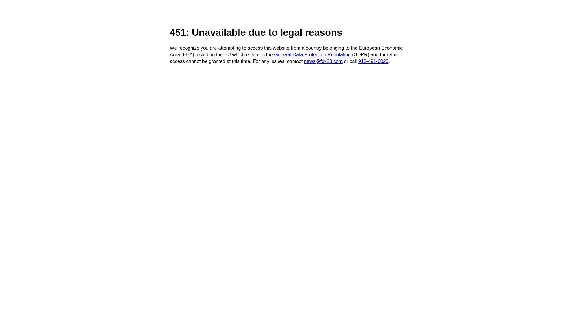 Website status fox23.com is   ONLINE