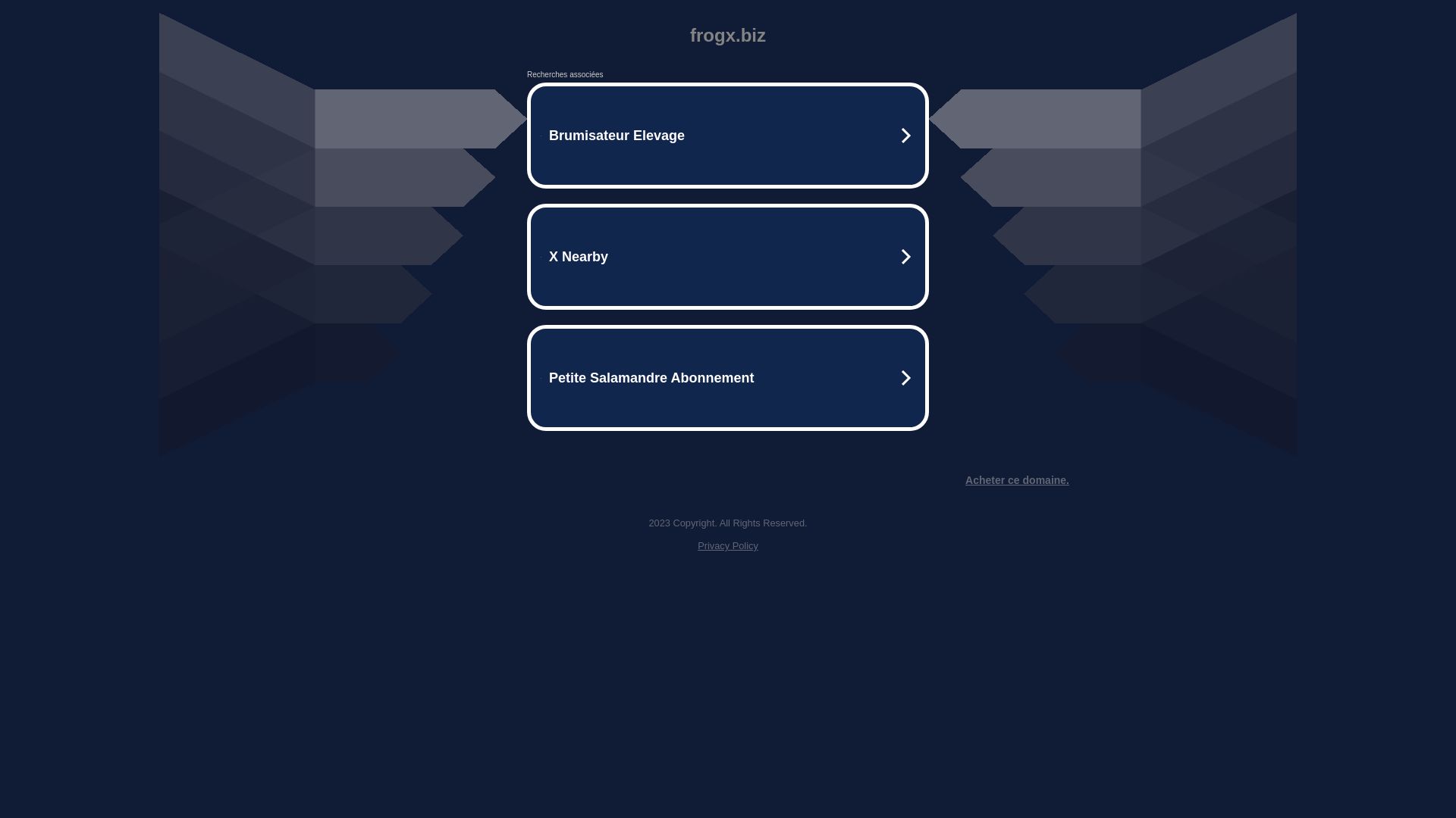 Website status frogx.biz is   ONLINE