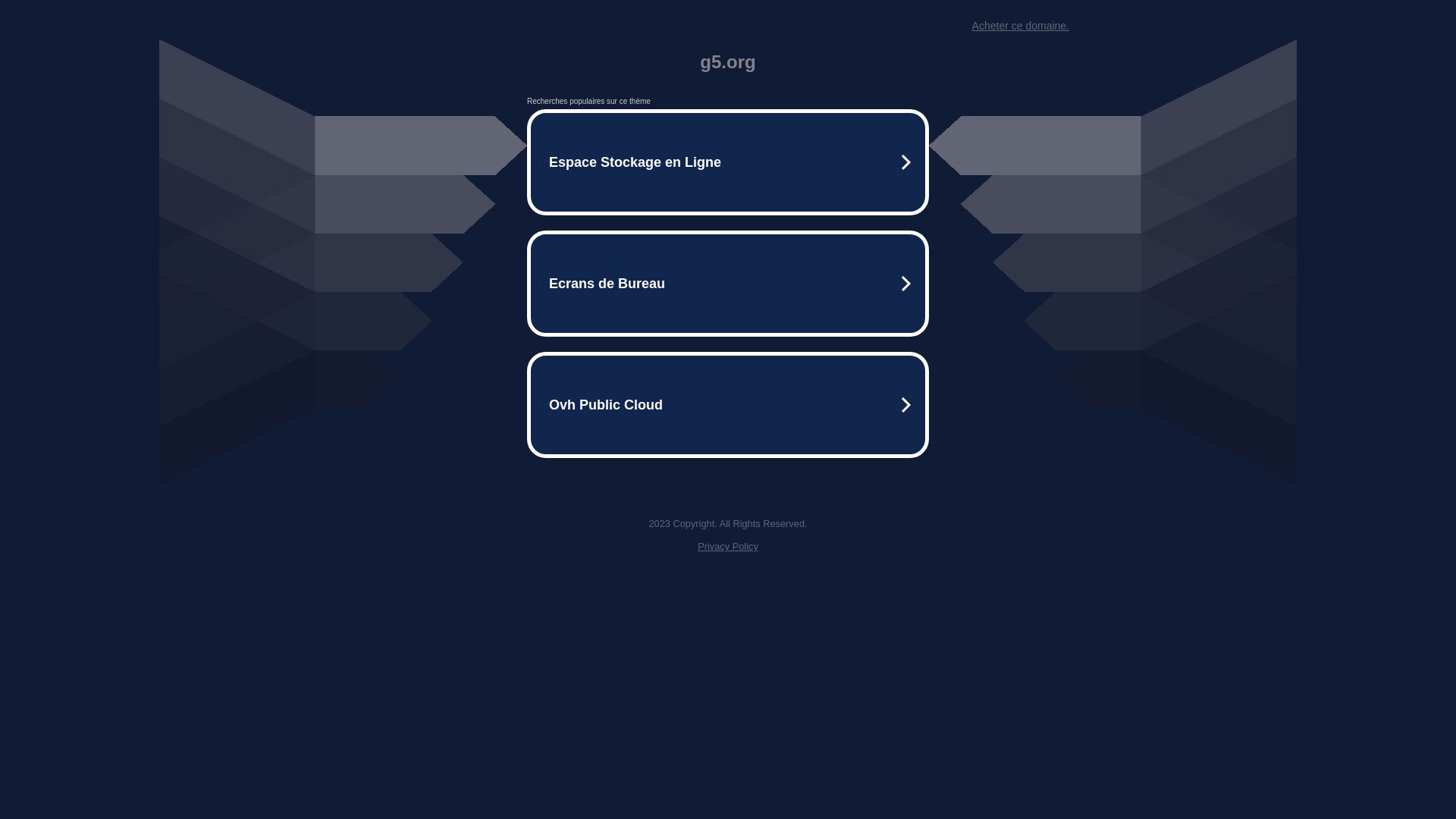 Website status g5.org is   ONLINE