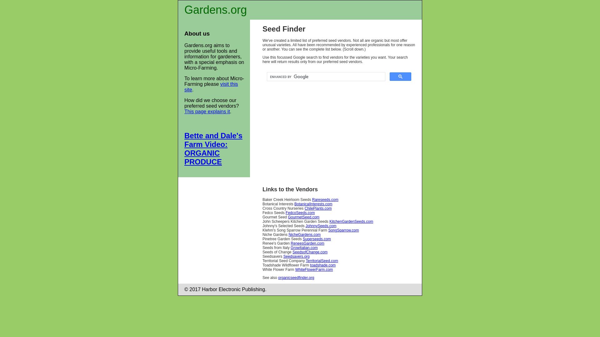 Website status gardens.org is   ONLINE