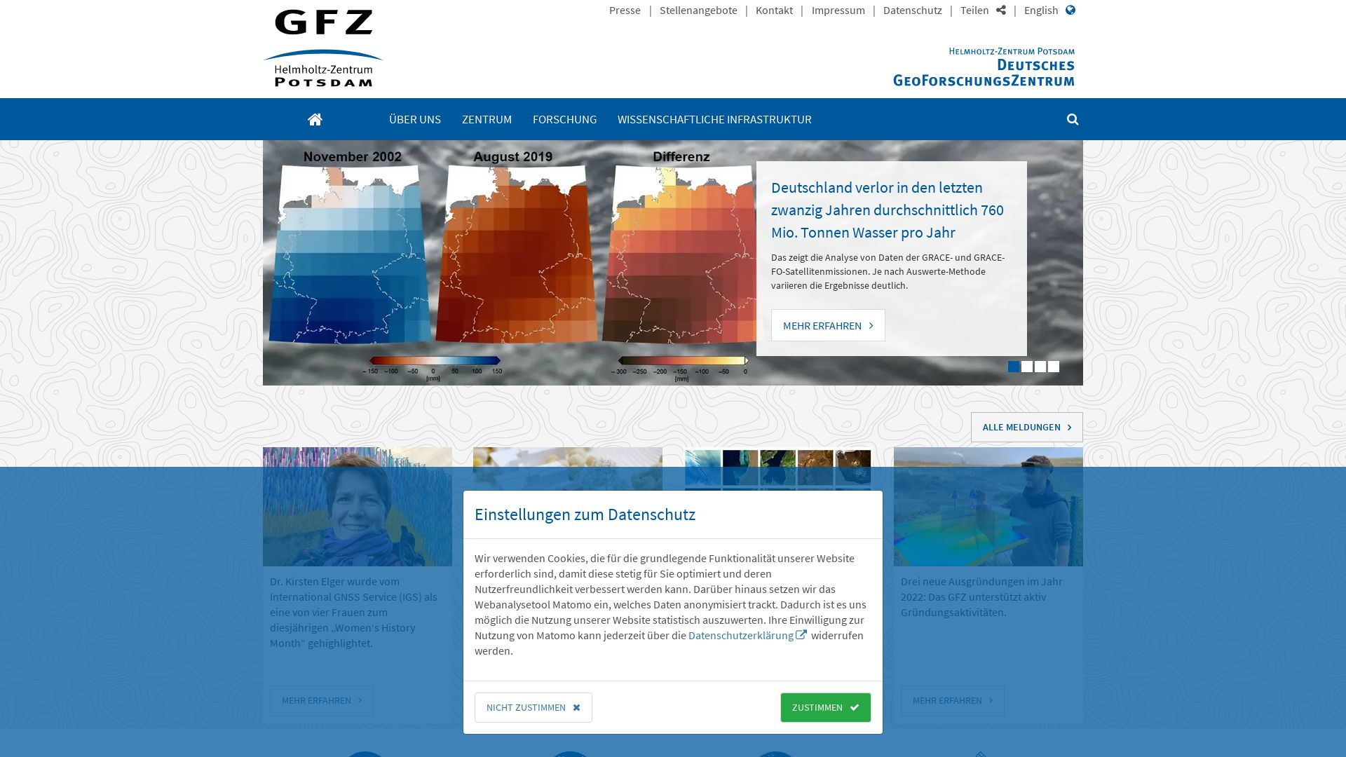 Website status gfz-potsdam.de is   ONLINE