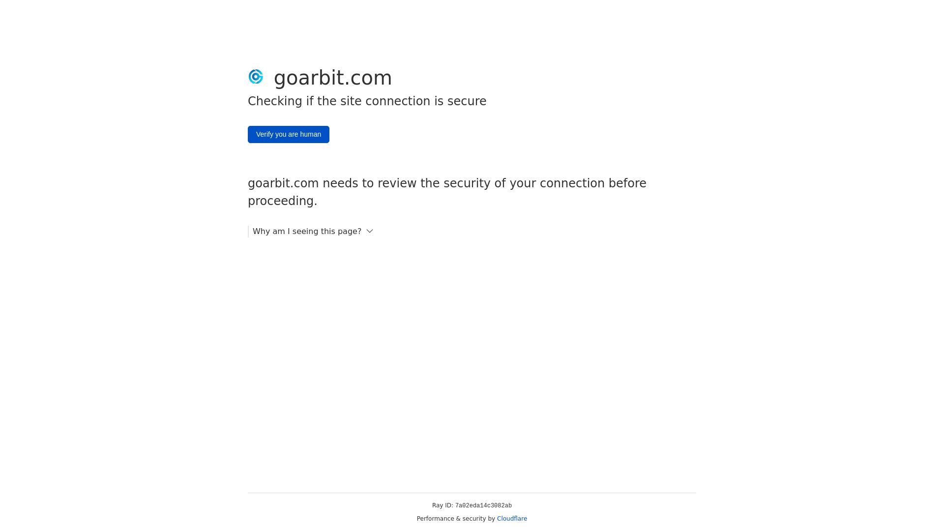 Website status goarbit.com is   ONLINE