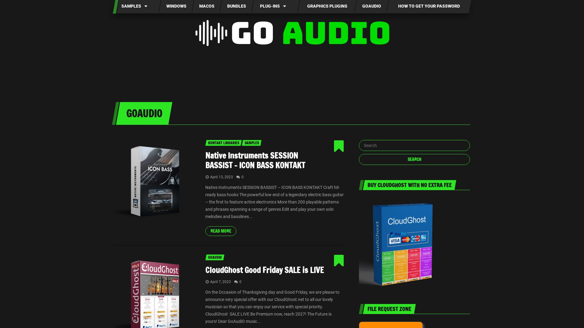 Website status goaudio.cc is   ONLINE