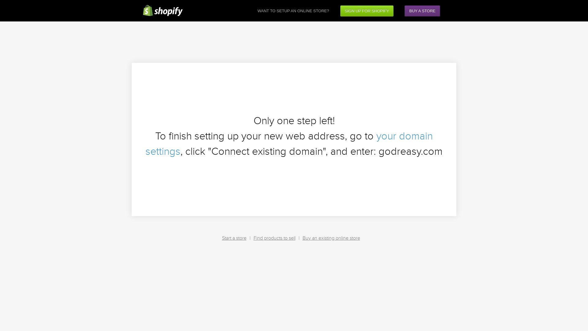 Website status godreasy.com is   ONLINE