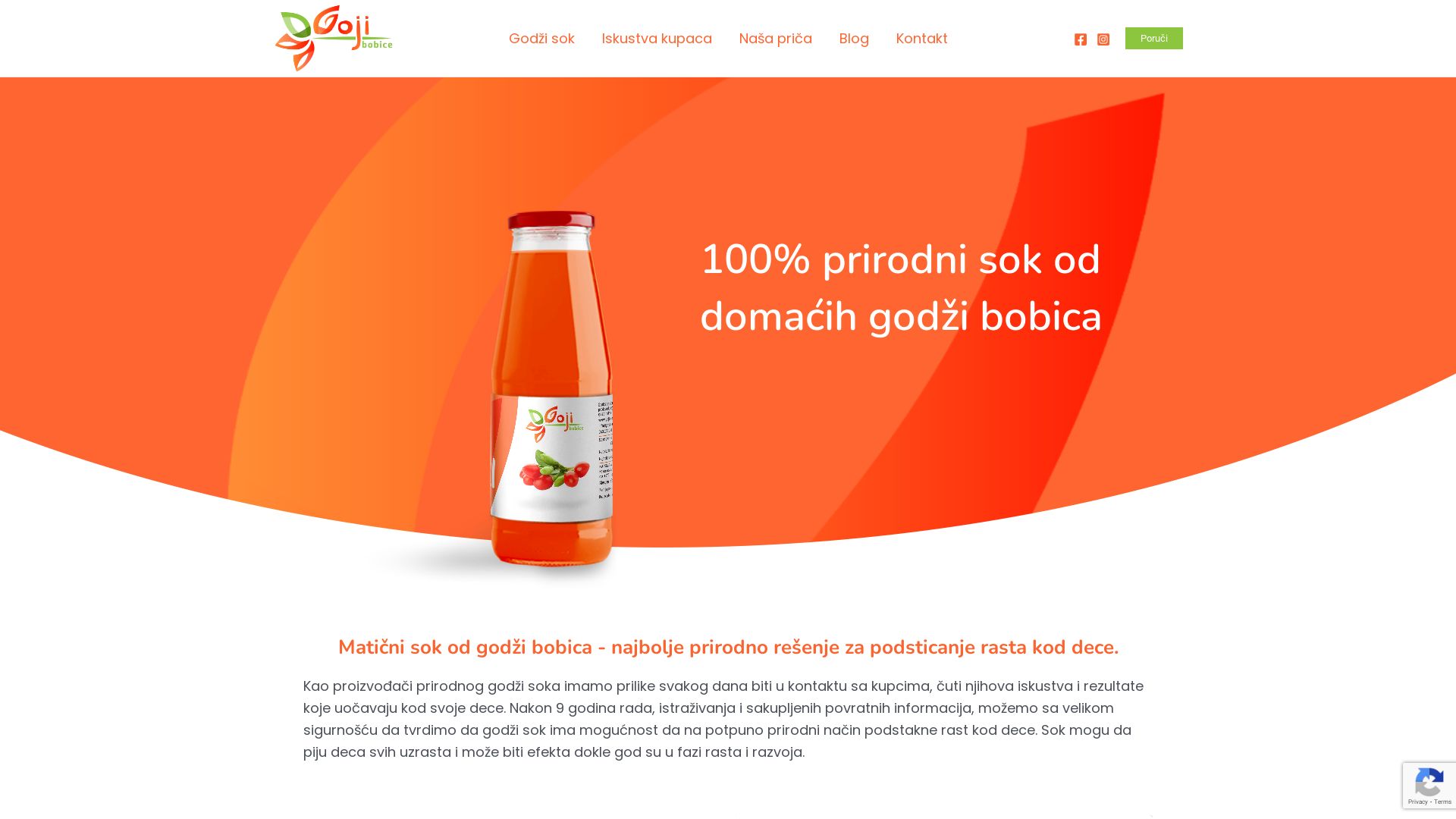 Website status gojibobice.rs is   ONLINE