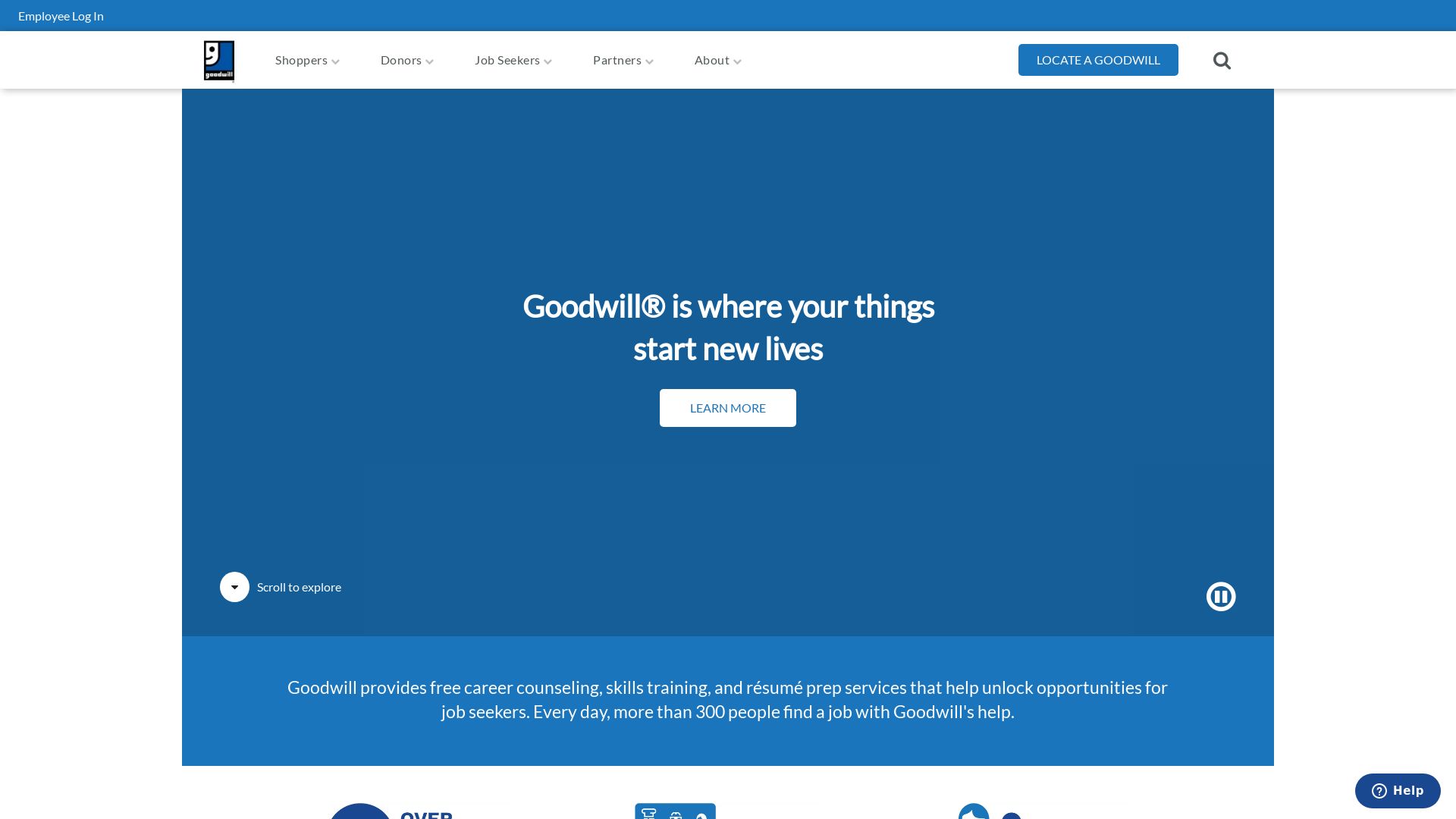 Website status goodwill.org is   ONLINE