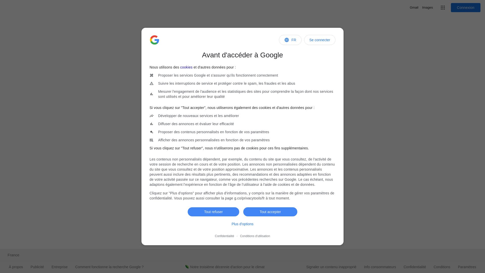 Website status google.fr is   ONLINE
