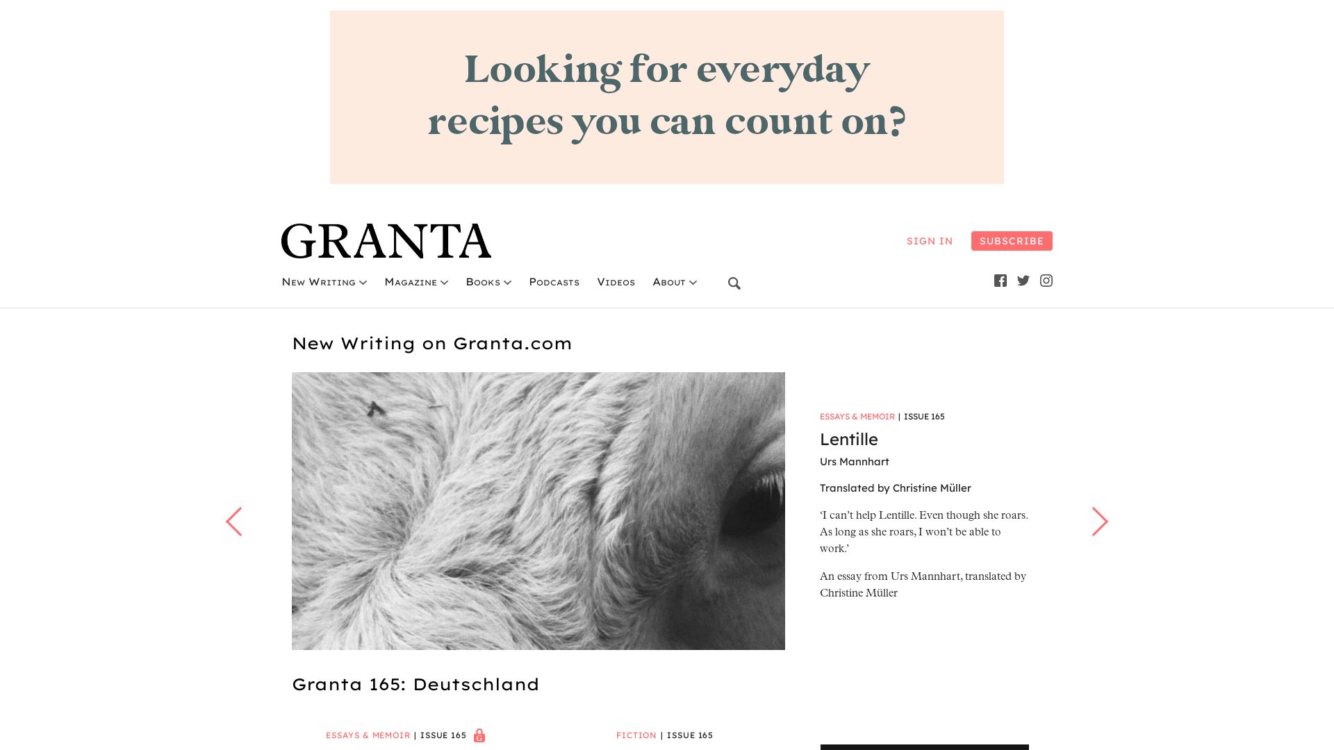 Website status granta.com is   ONLINE