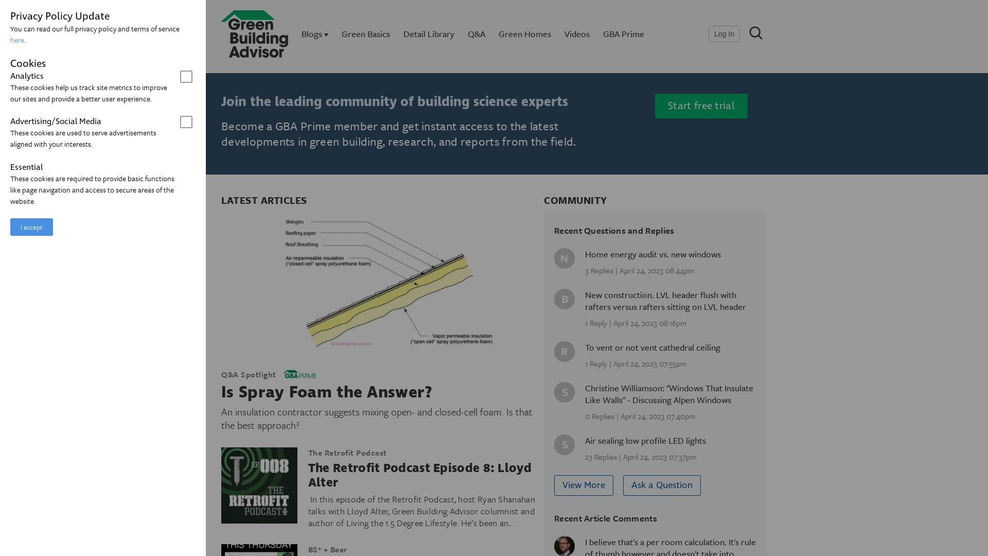 Website status greenbuildingadvisor.com is   ONLINE