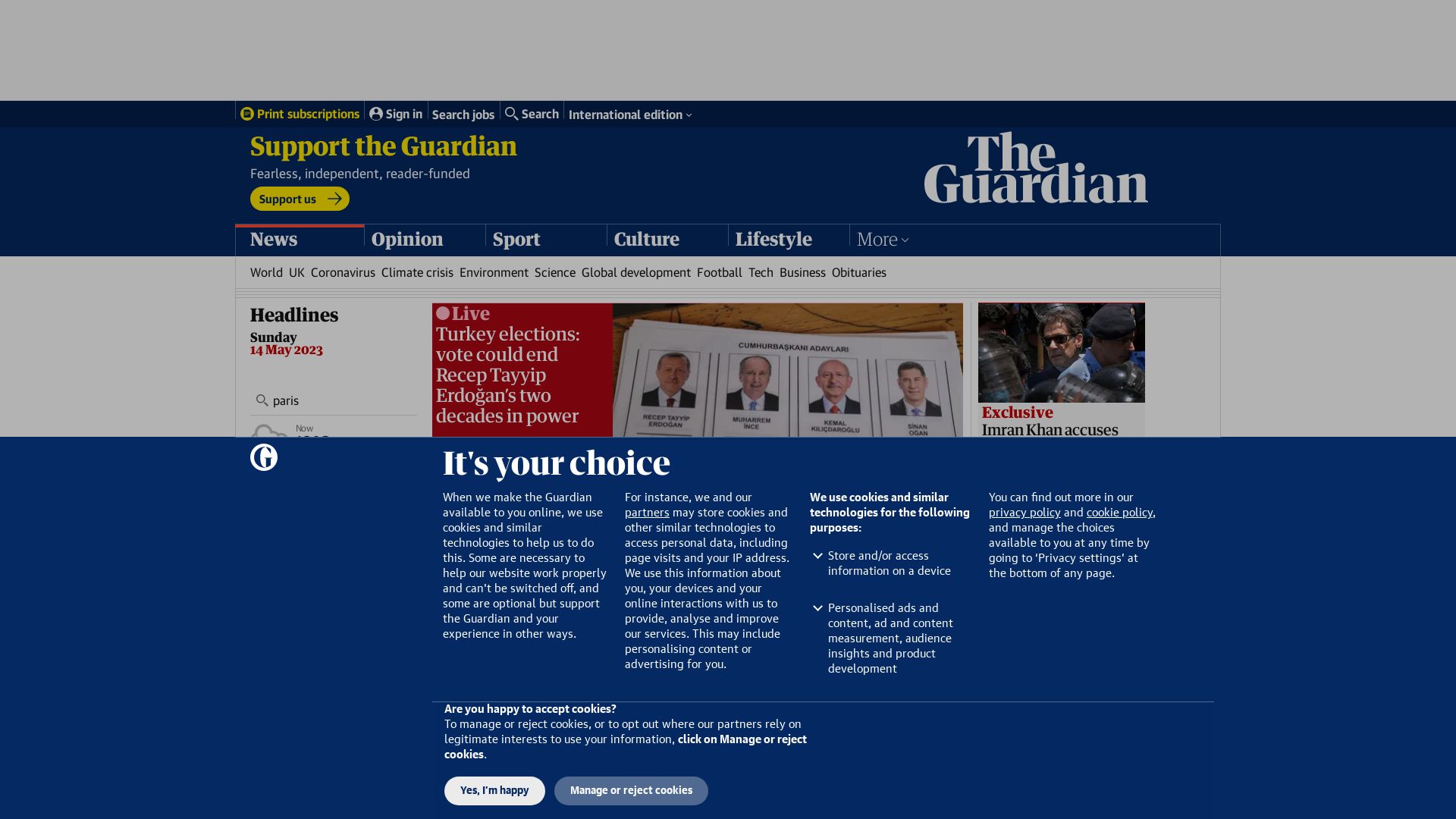Website status guardian.co.uk is   ONLINE