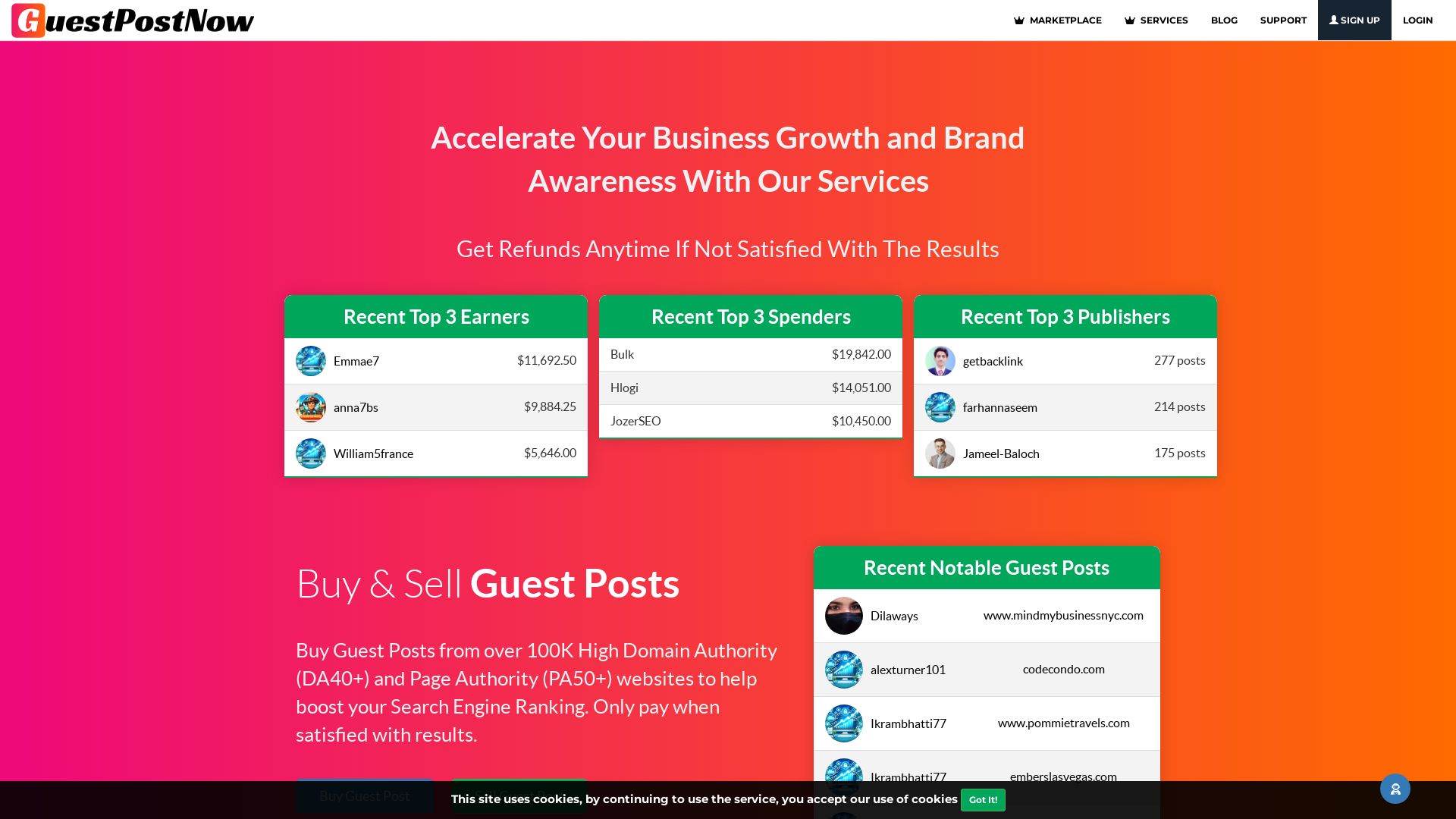 Website status guestpostnow.com is   ONLINE