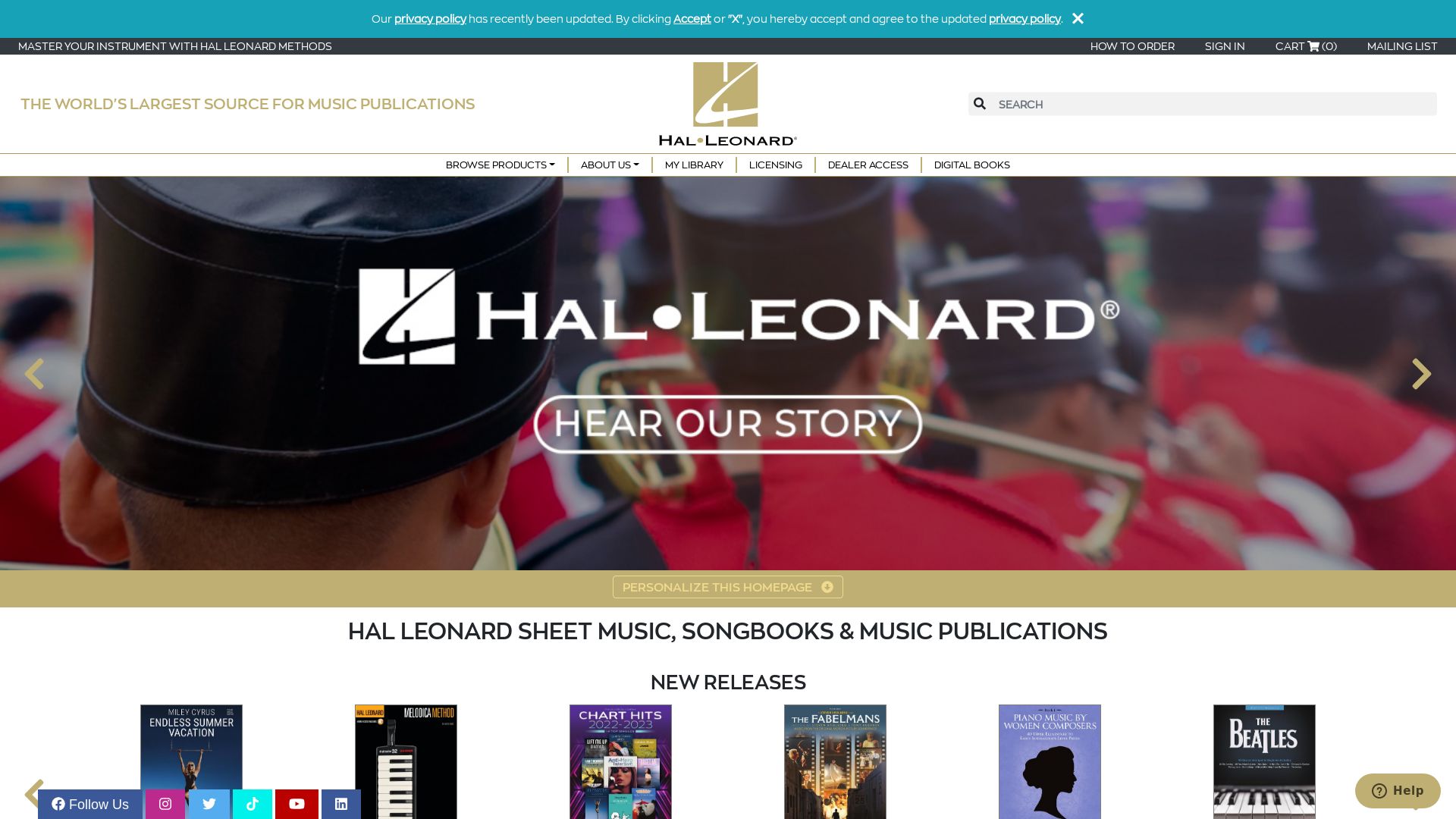 Website status halleonard.com is   ONLINE
