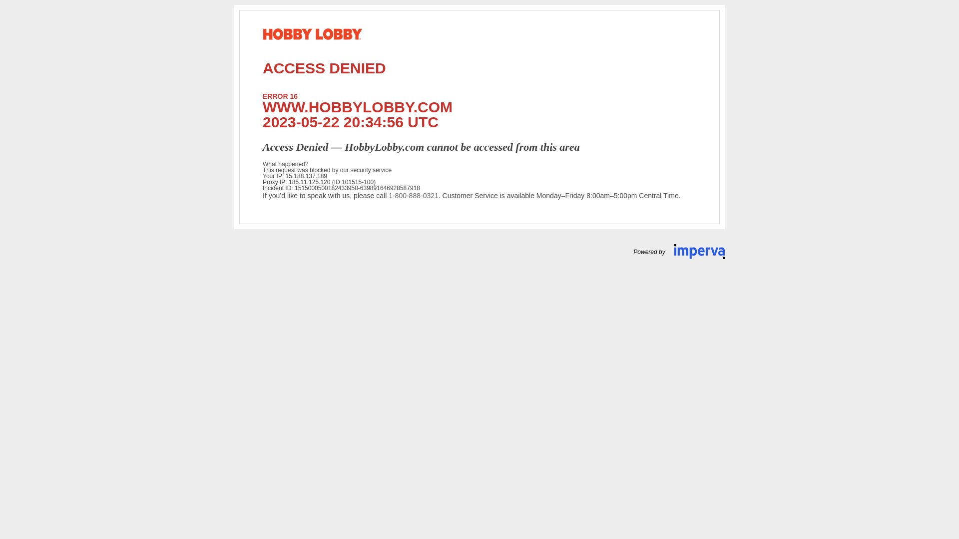 Website status hobbylobby.com is   ONLINE