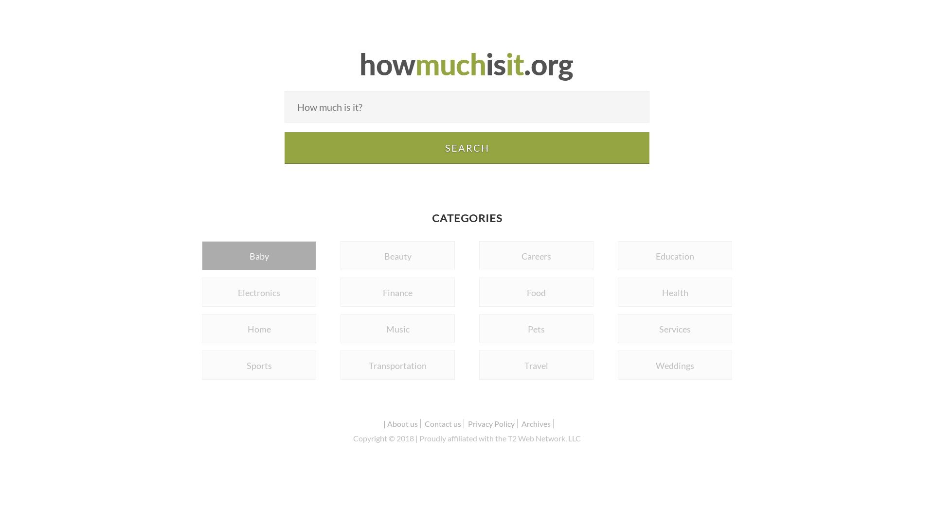 Website status howmuchisit.org is   ONLINE