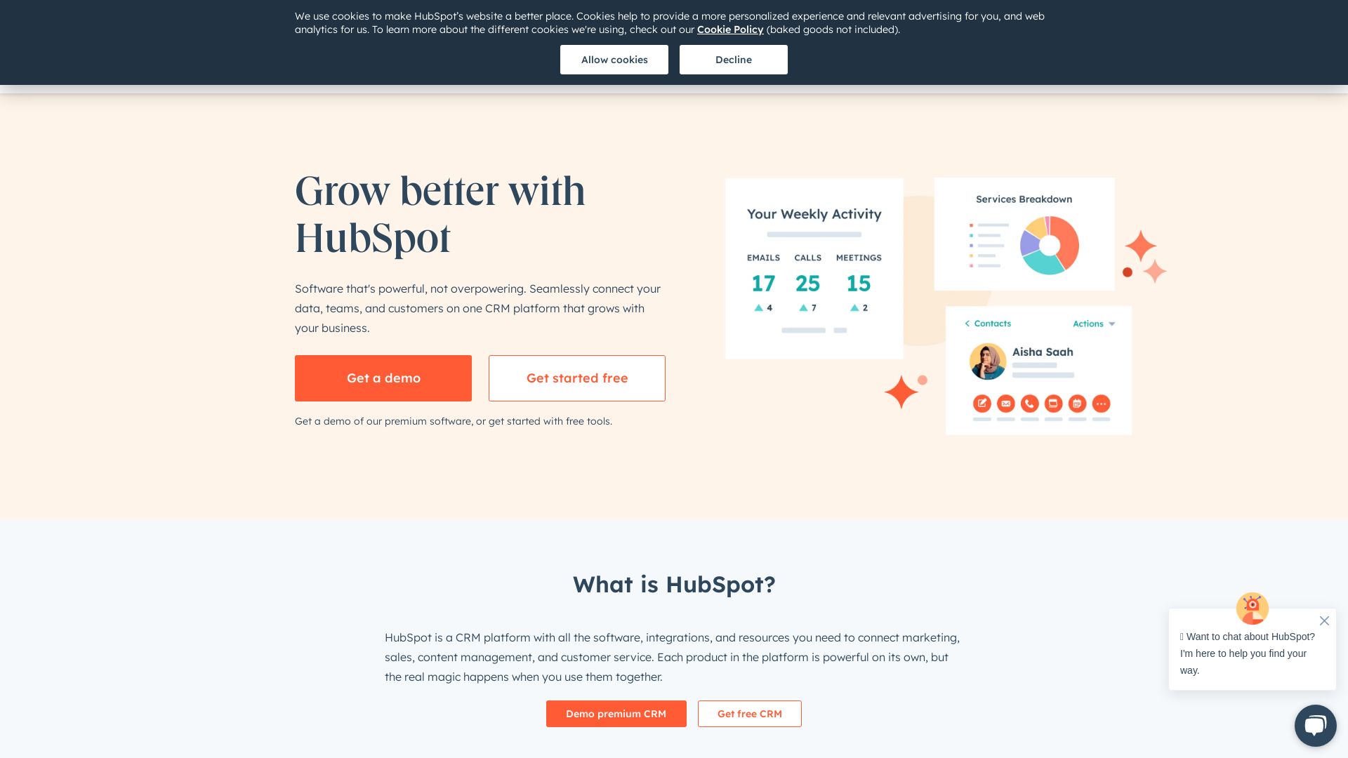 Website status hubspot.net is   ONLINE