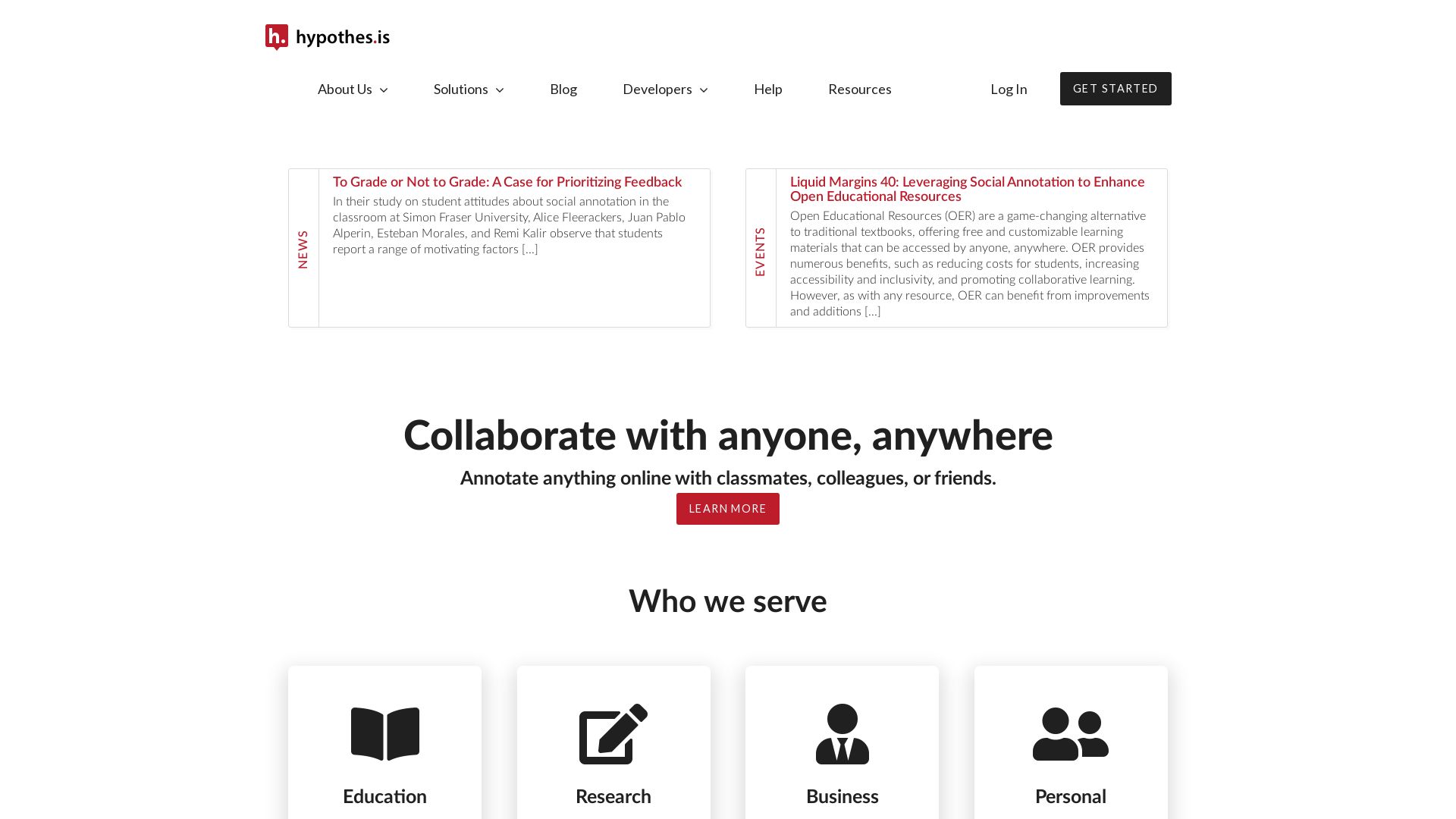 Website status hypothes.is is   ONLINE