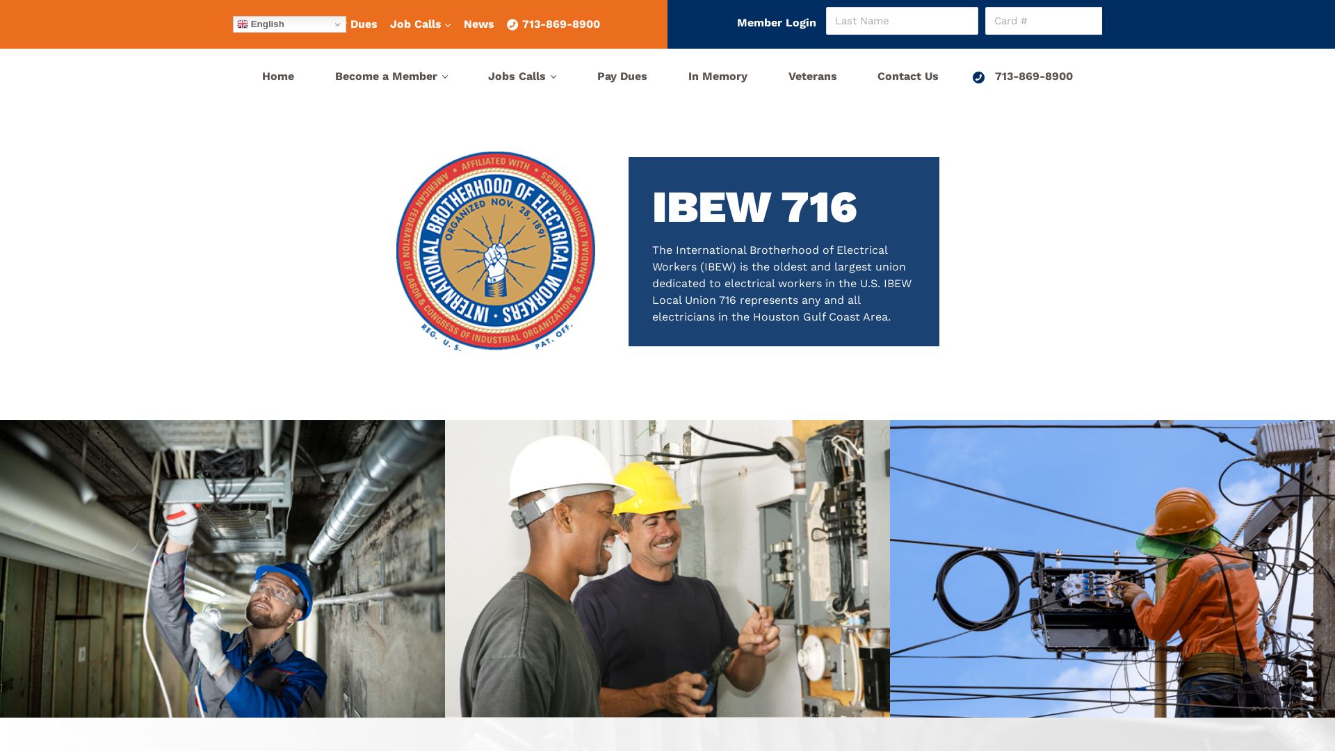 Website status ibew716.net is   ONLINE