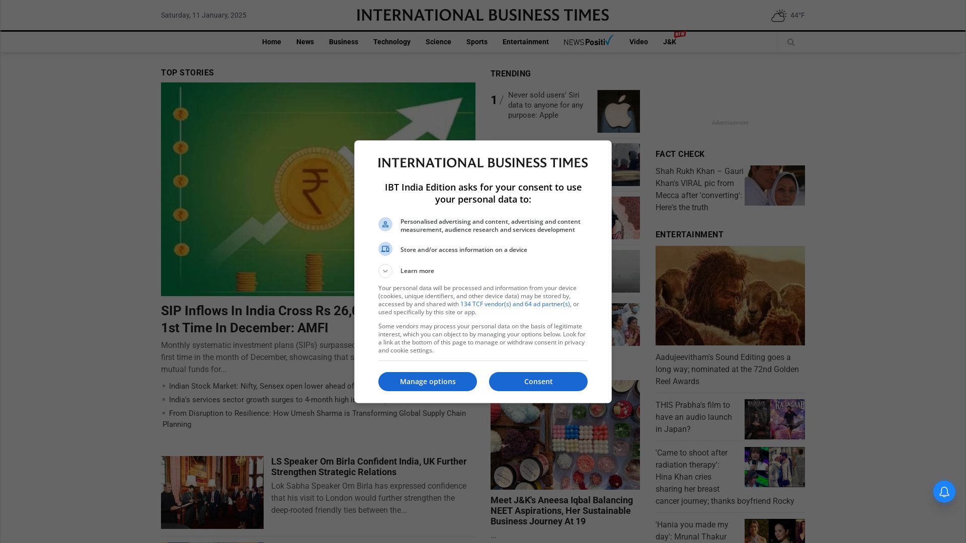 Website status ibtimes.co.in is   ONLINE