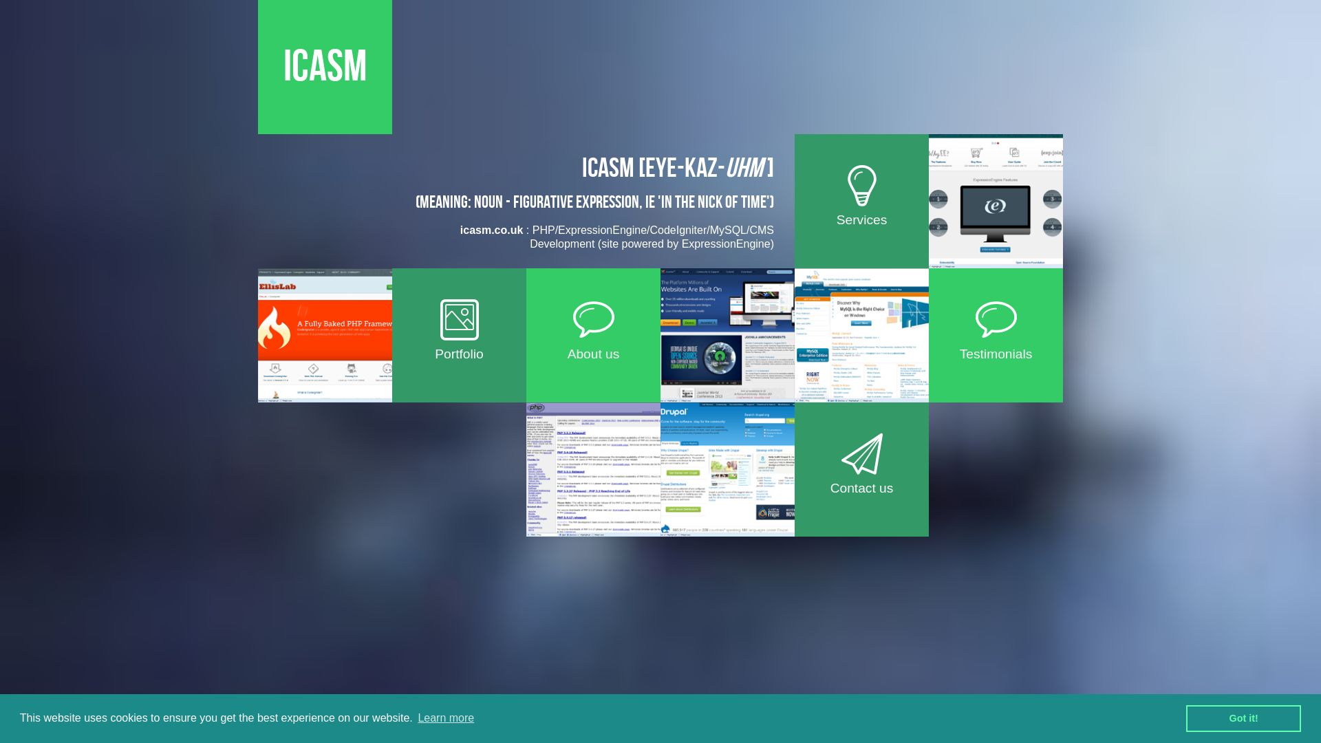 Website status icasm.co.uk is   ONLINE