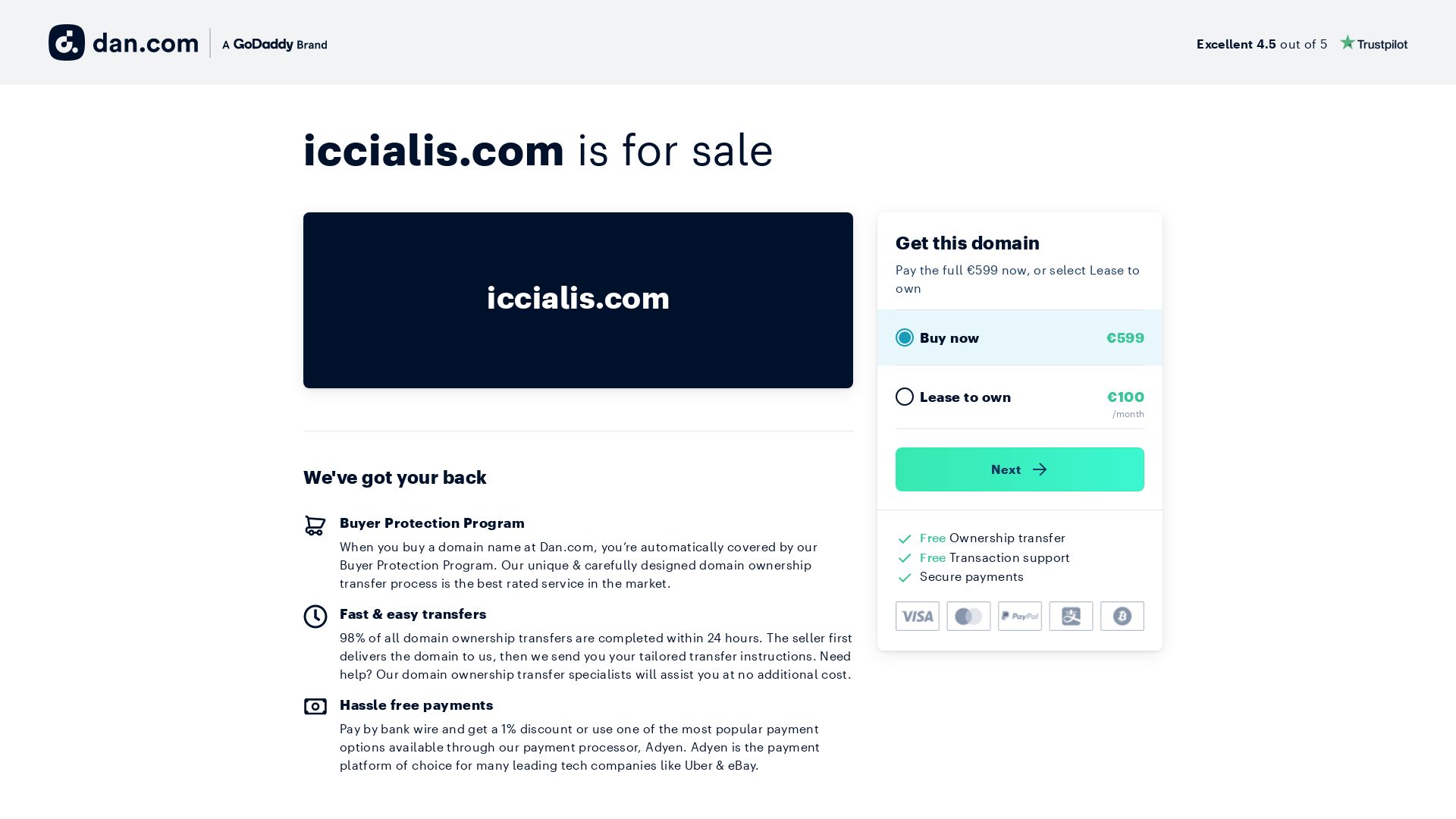 Website status iccialis.com is   ONLINE