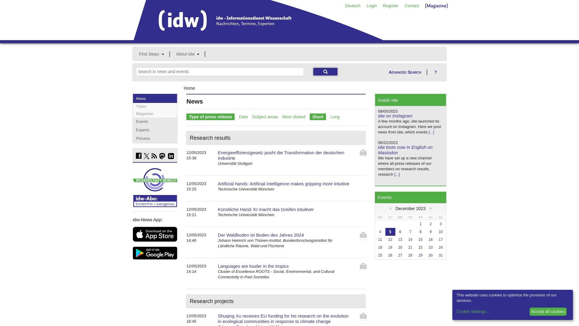 Website status idw-online.de is   ONLINE