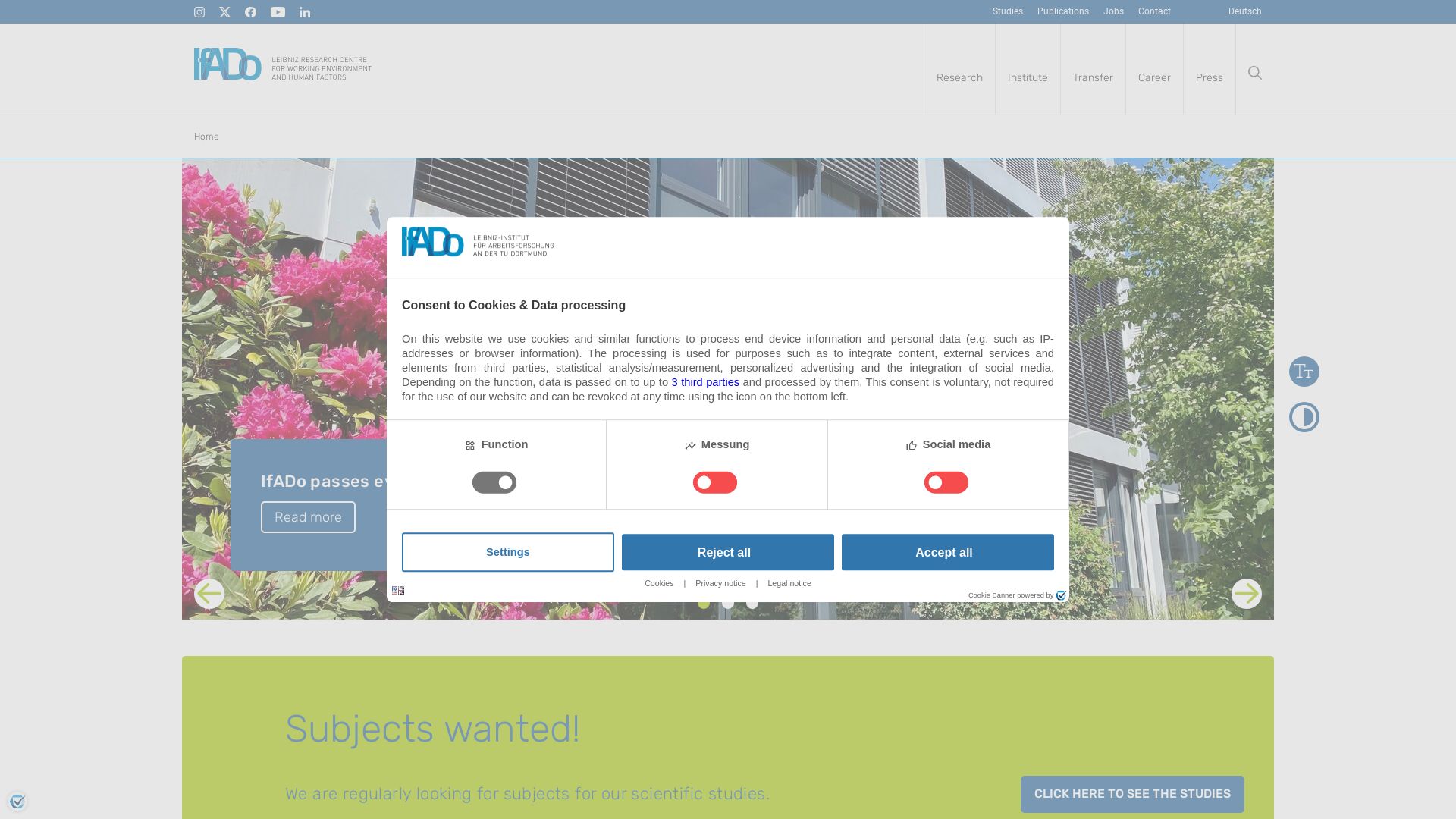Website status ifado.de is   ONLINE
