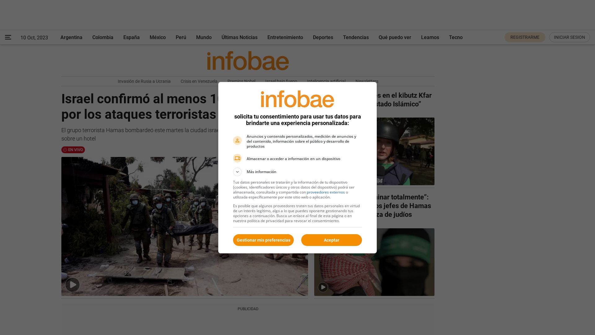 Website status infobae.com is   ONLINE