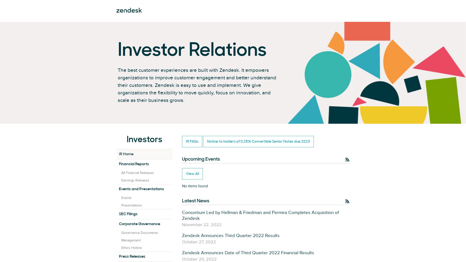 Website status investor.zendesk.com is   ONLINE