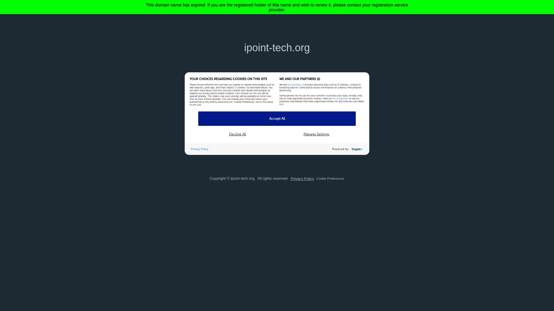Website status ipoint-tech.org is   ONLINE