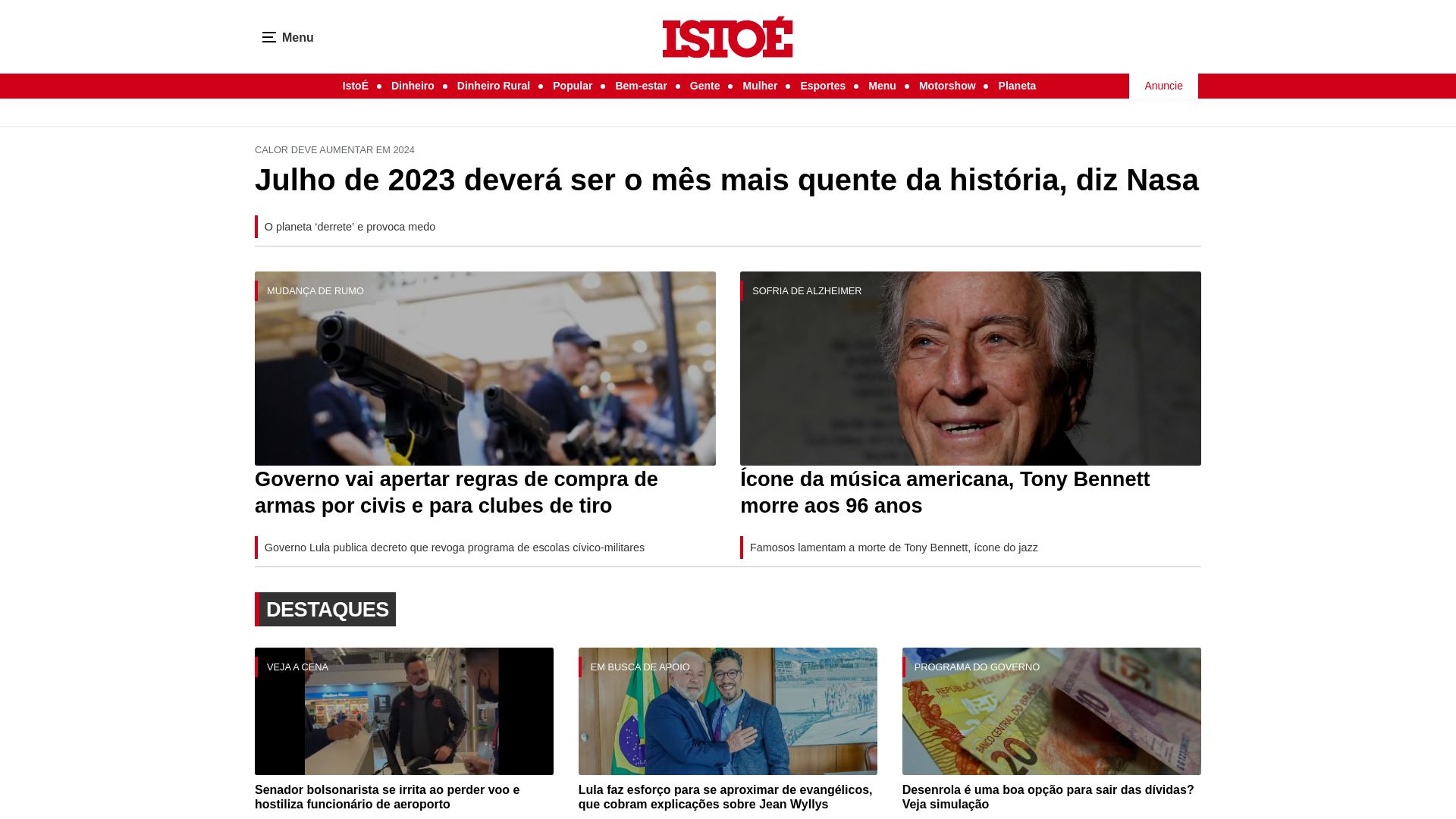 Website status istoe.com.br is   ONLINE