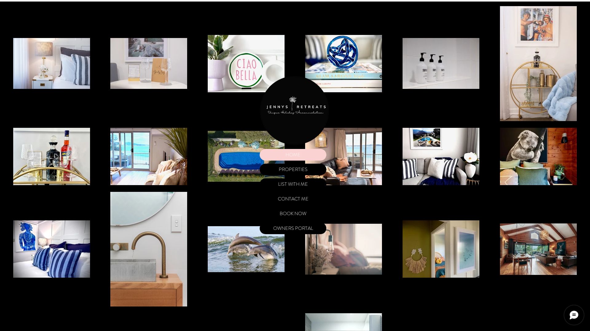 Website status jennysretreats.com.au is   ONLINE