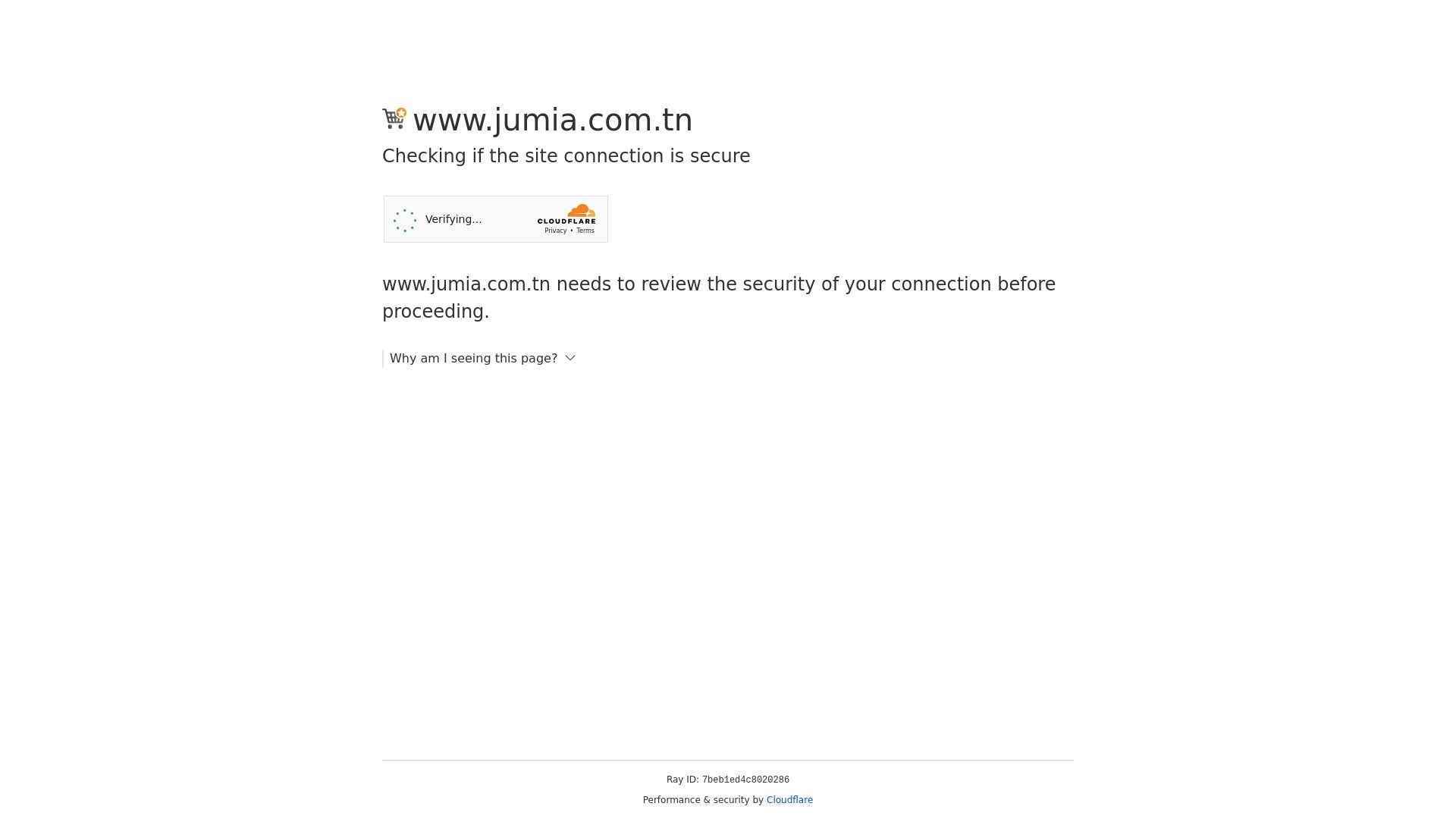 Website status jumia.tn is   ONLINE