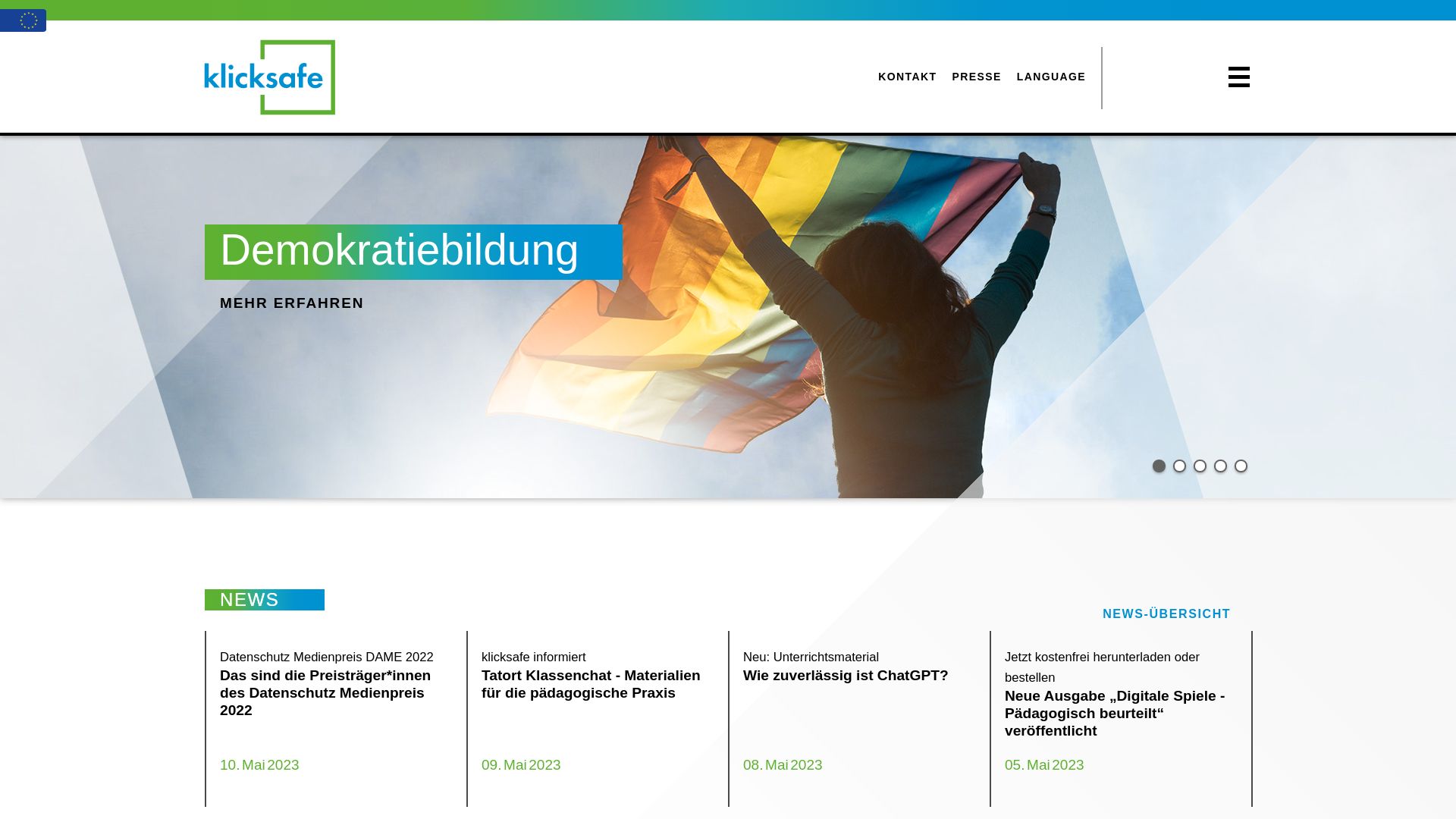 Website status klicksafe.de is   ONLINE